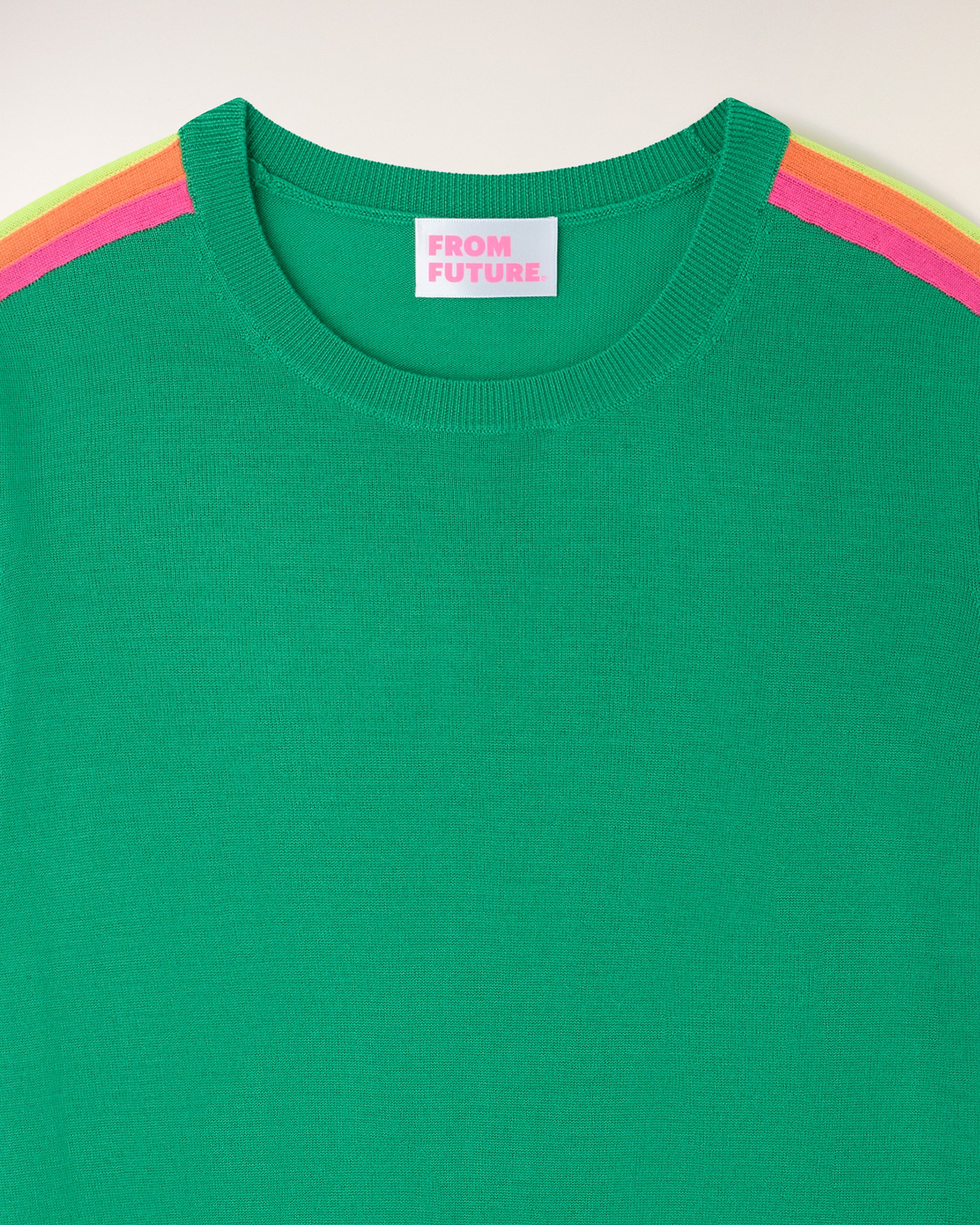 Striped Crewneck Sweater Multicolor (S26 / FEMME / Infinity Green / RWS) - Image 6