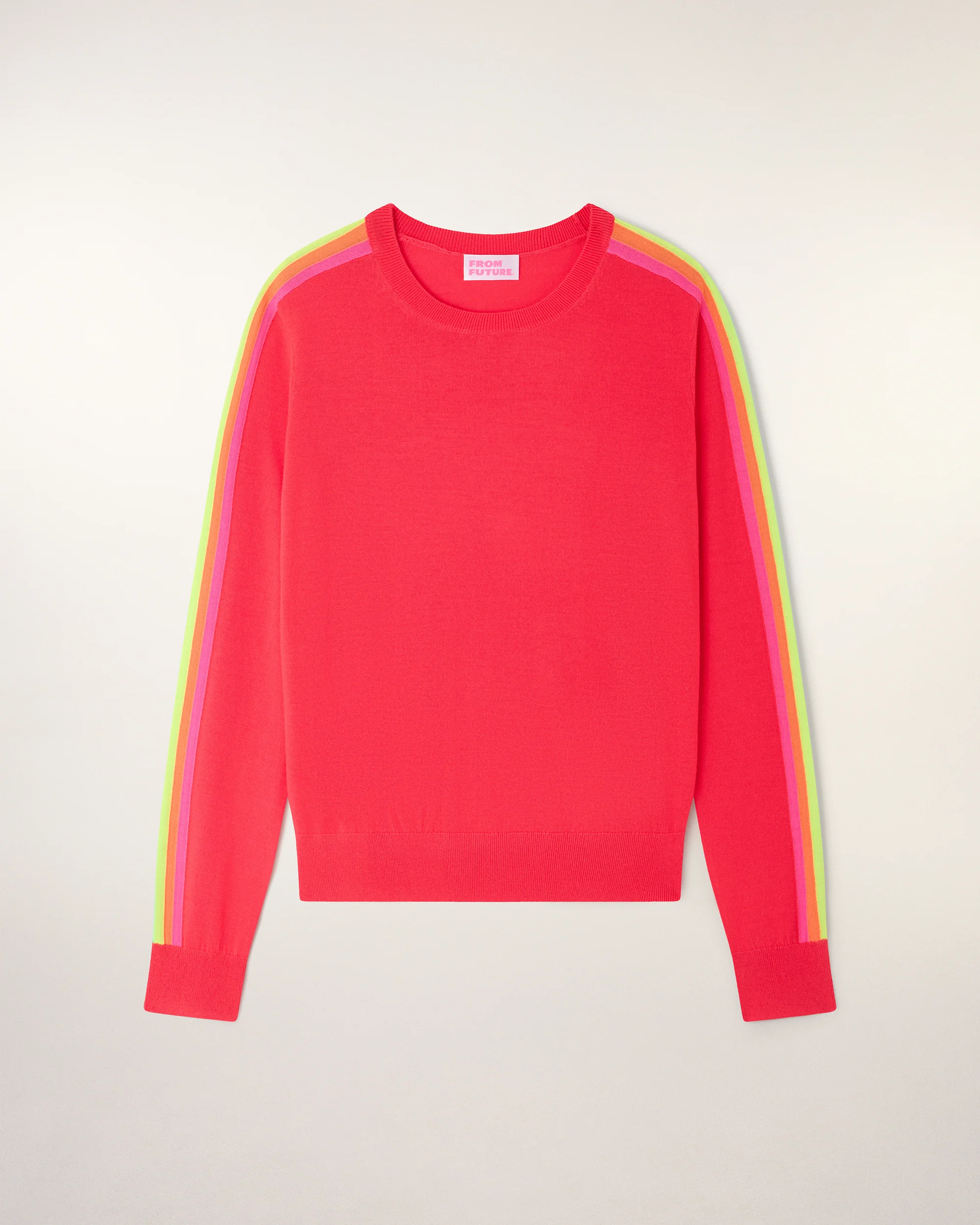 Striped Crewneck Sweater Multicolor (S26 / FEMME / Love Coral / RWS) - Image 5