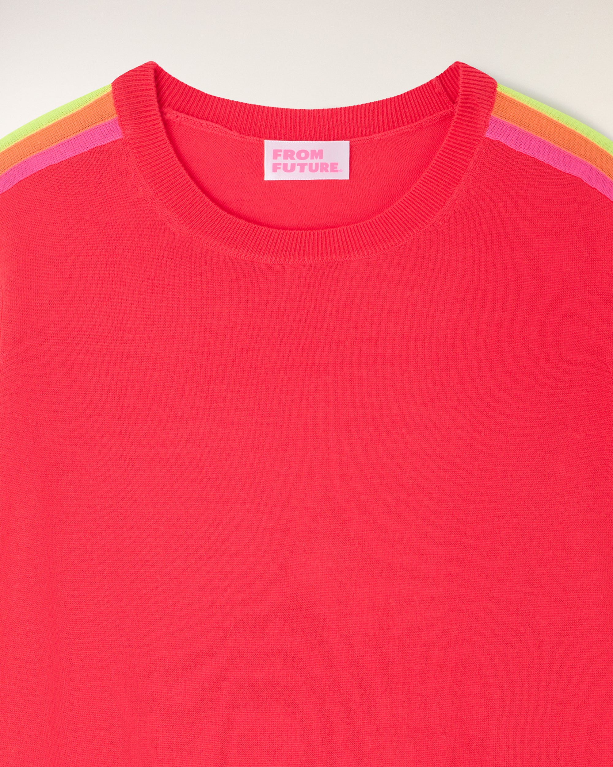Striped Crewneck Sweater Multicolor (S26 / FEMME / Love Coral / RWS) - Image 6