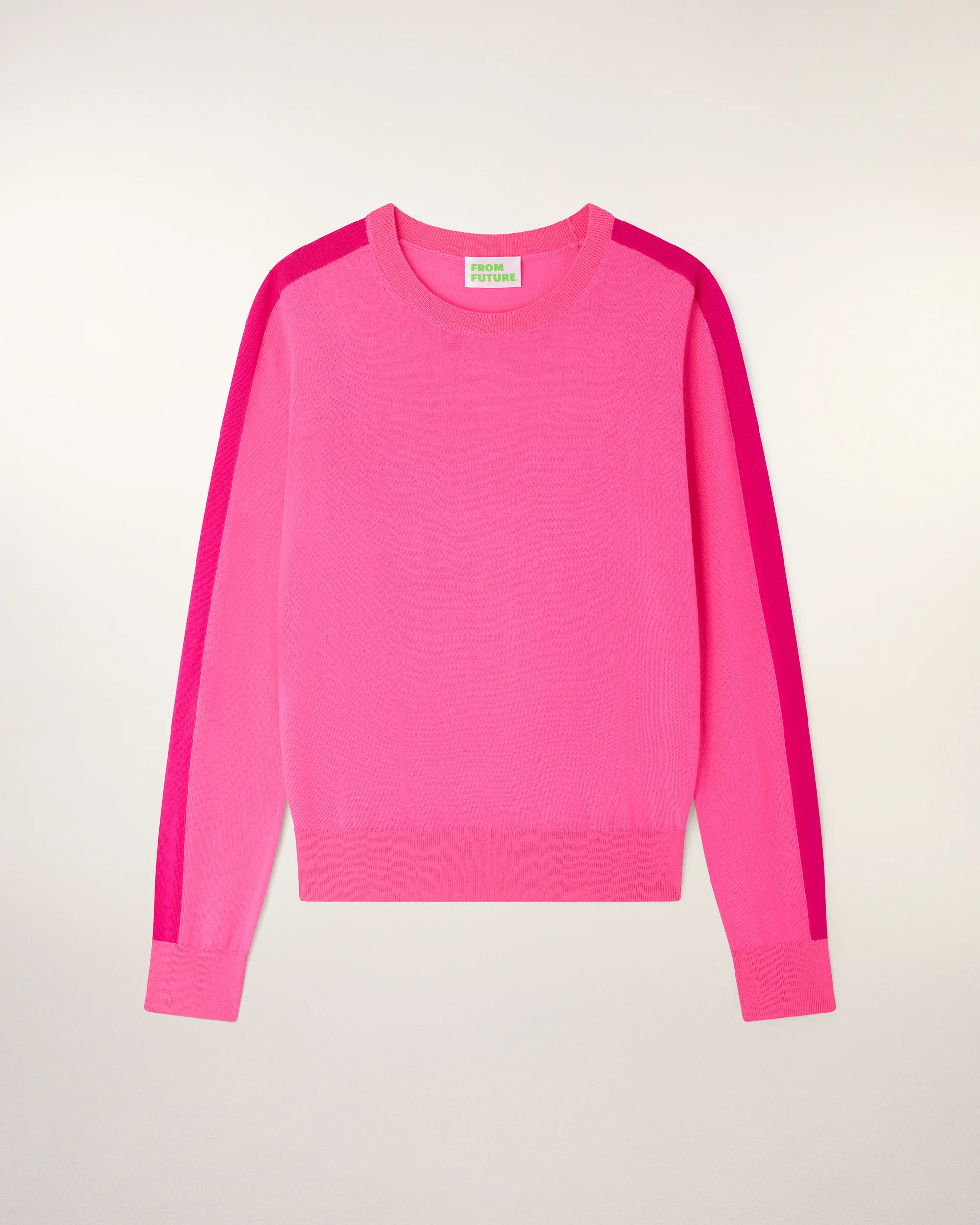 Striped Crewneck Sweater (S26 / FEMME / Love Pink / RWS) - Image 5