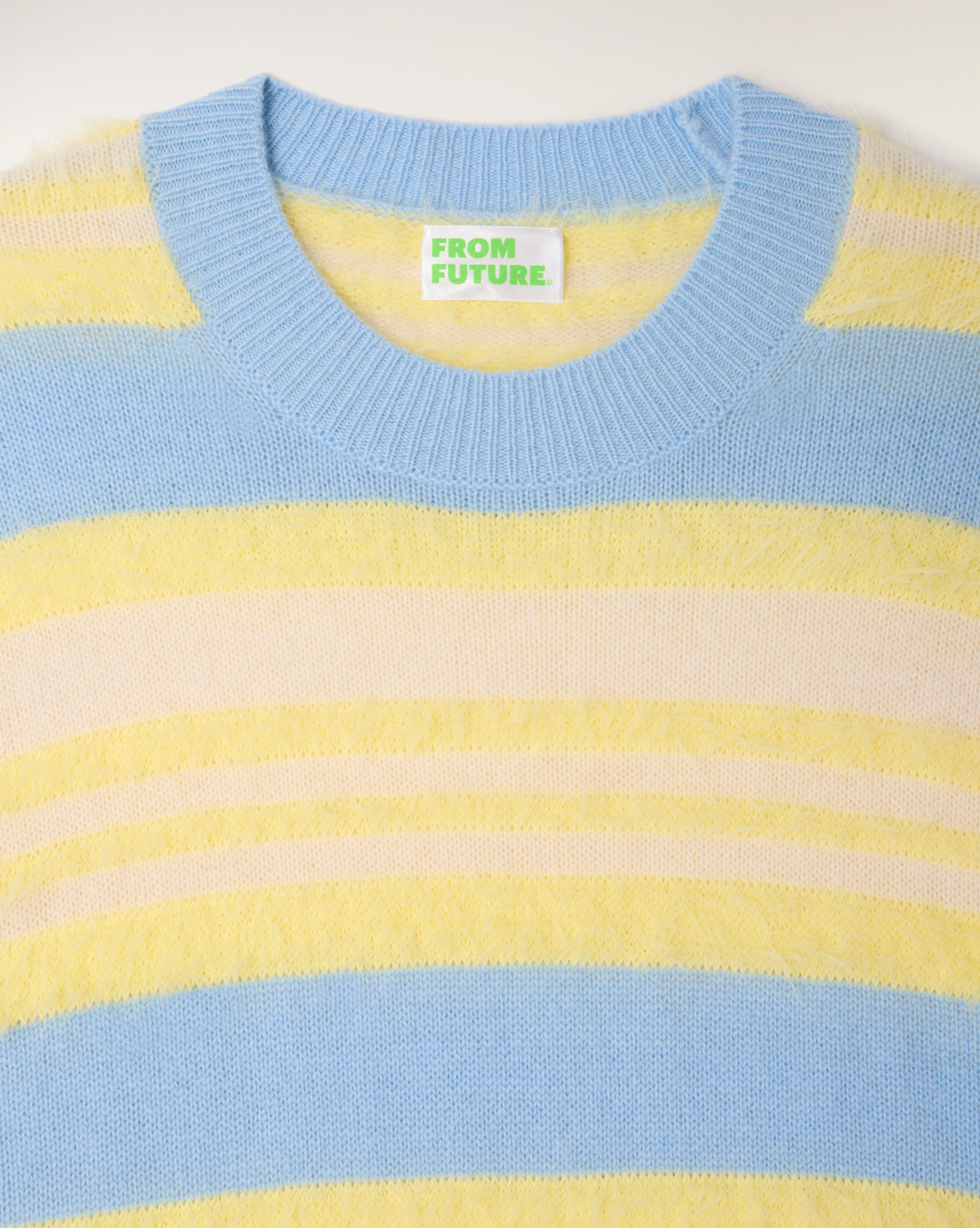 Brushed Striped Oversize Cashmere Sweater (S26 / FEMME / Multico) - Image 6