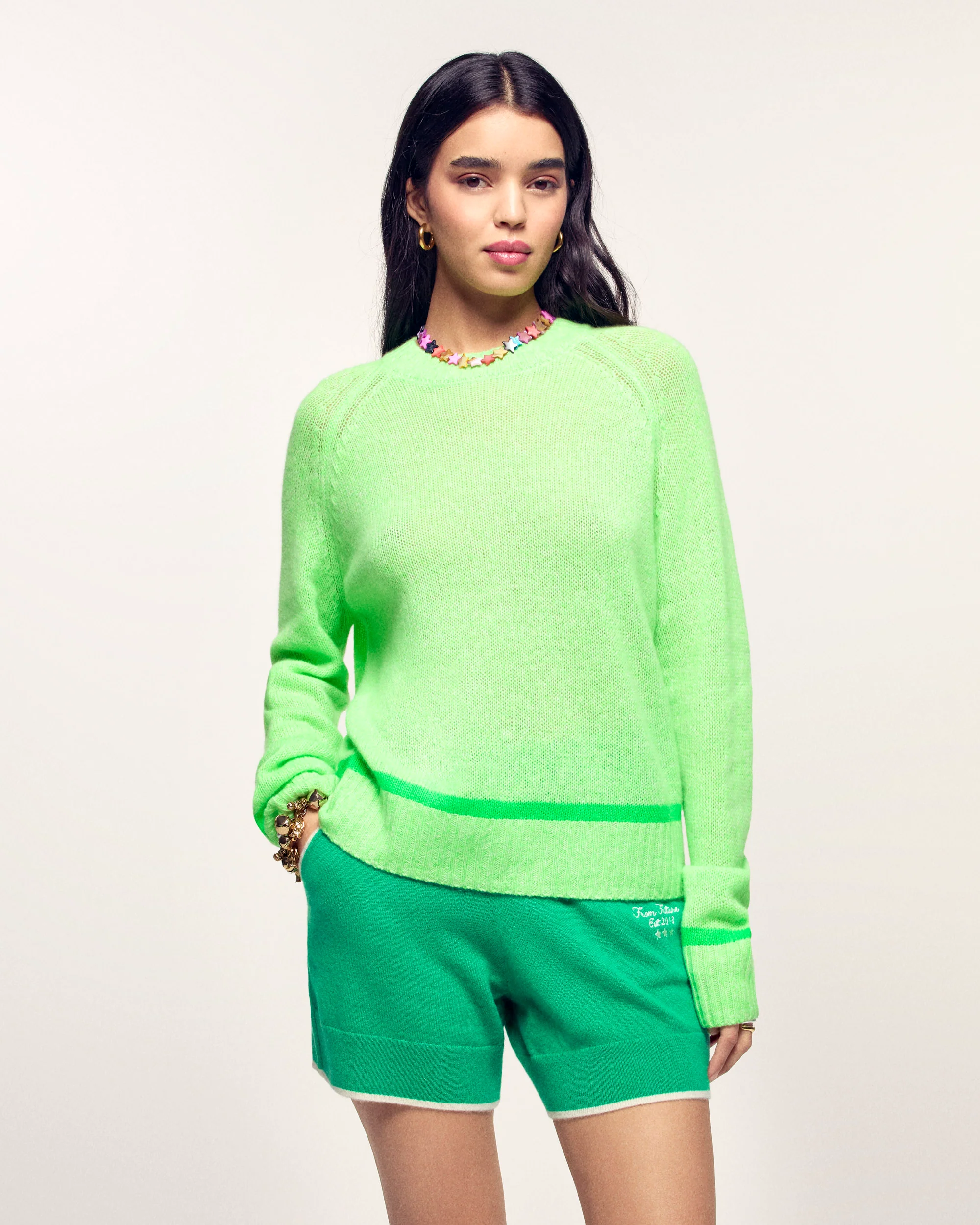 Crewneck Sweater (S26/ FEMME/ Summer Green Mouline)