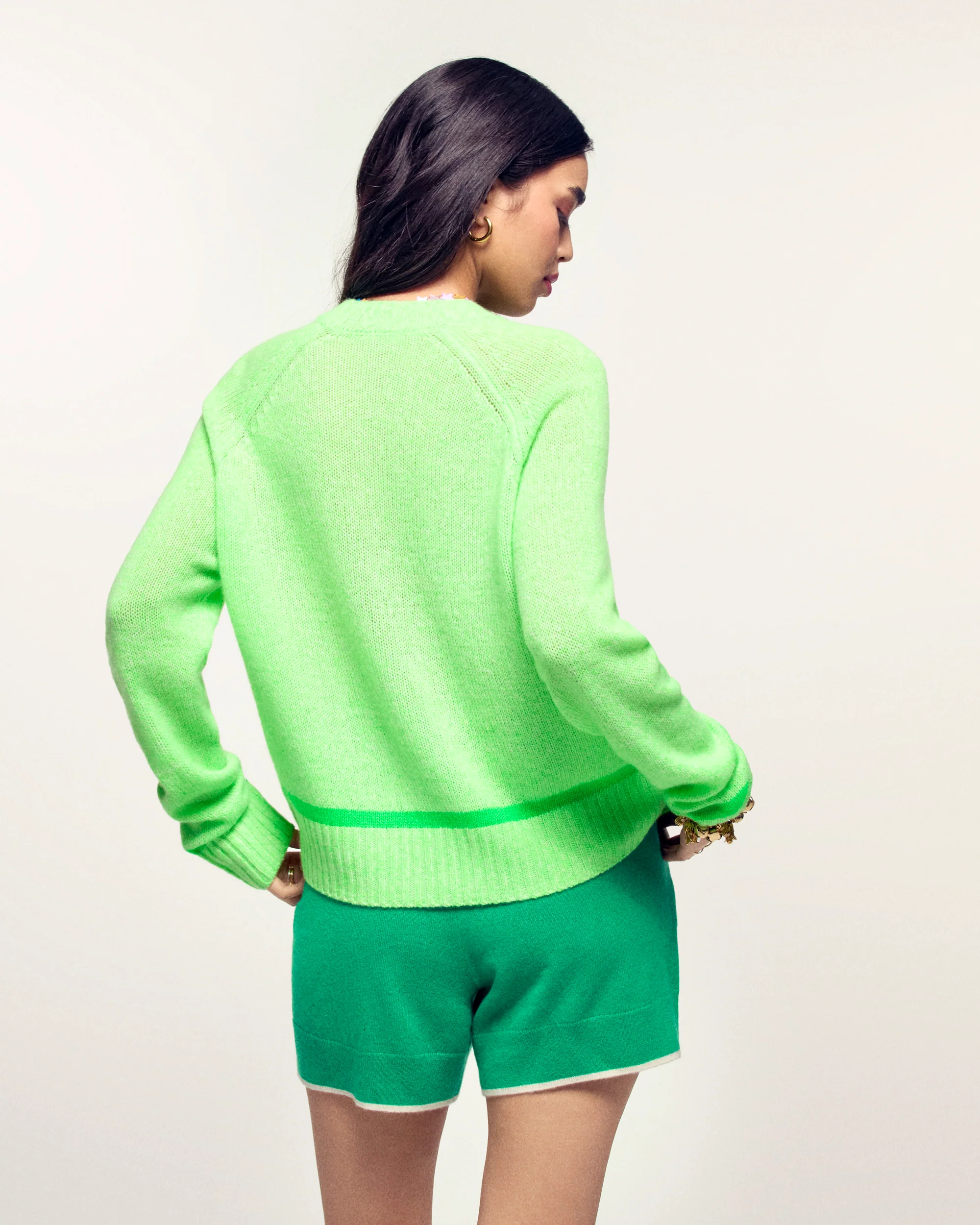 Crewneck Sweater (S26/ FEMME/ Summer Green Mouline) - Image 3