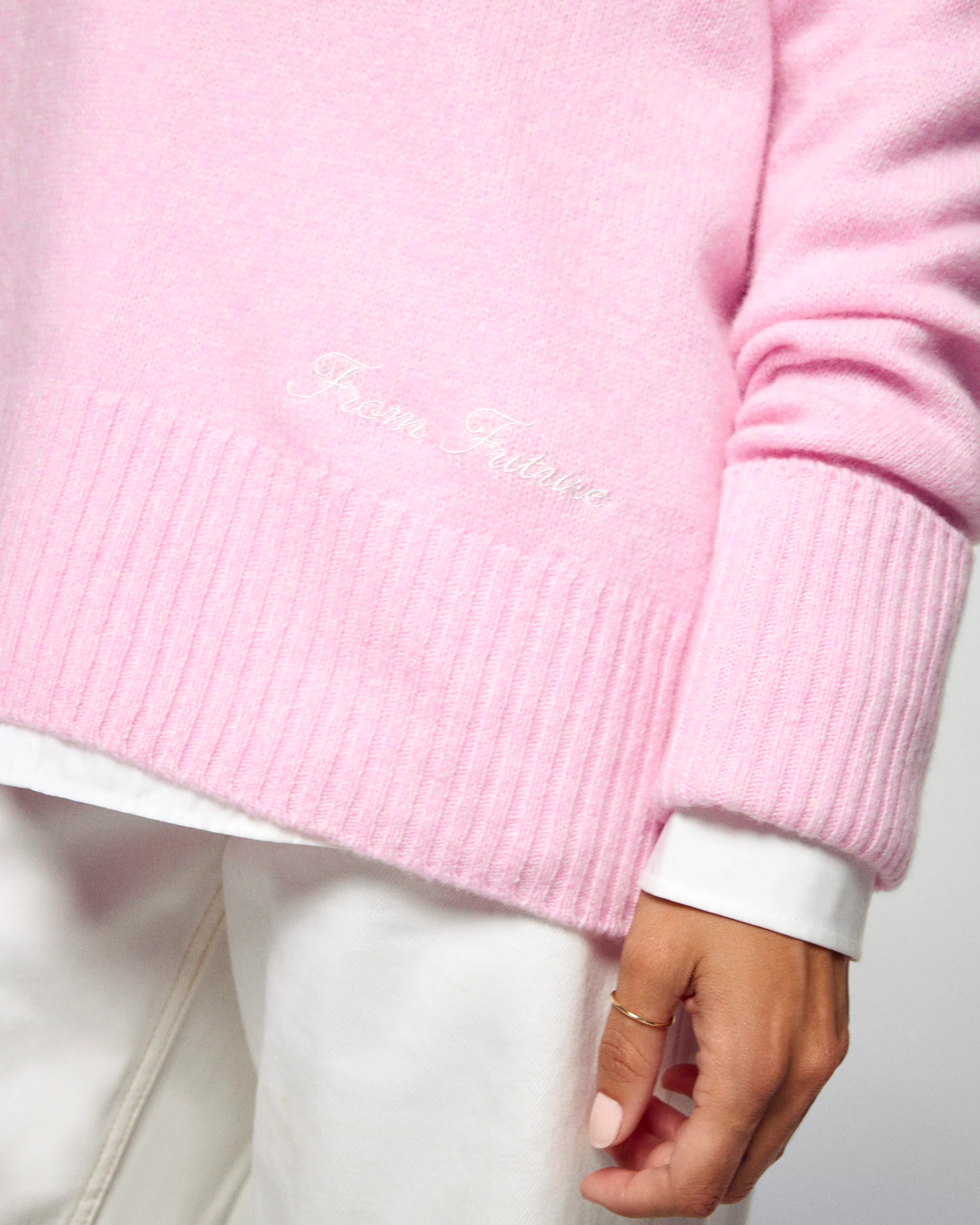 Turtleneck Sweater (H25 / WOMEN / Cotton Pink) - Image 4