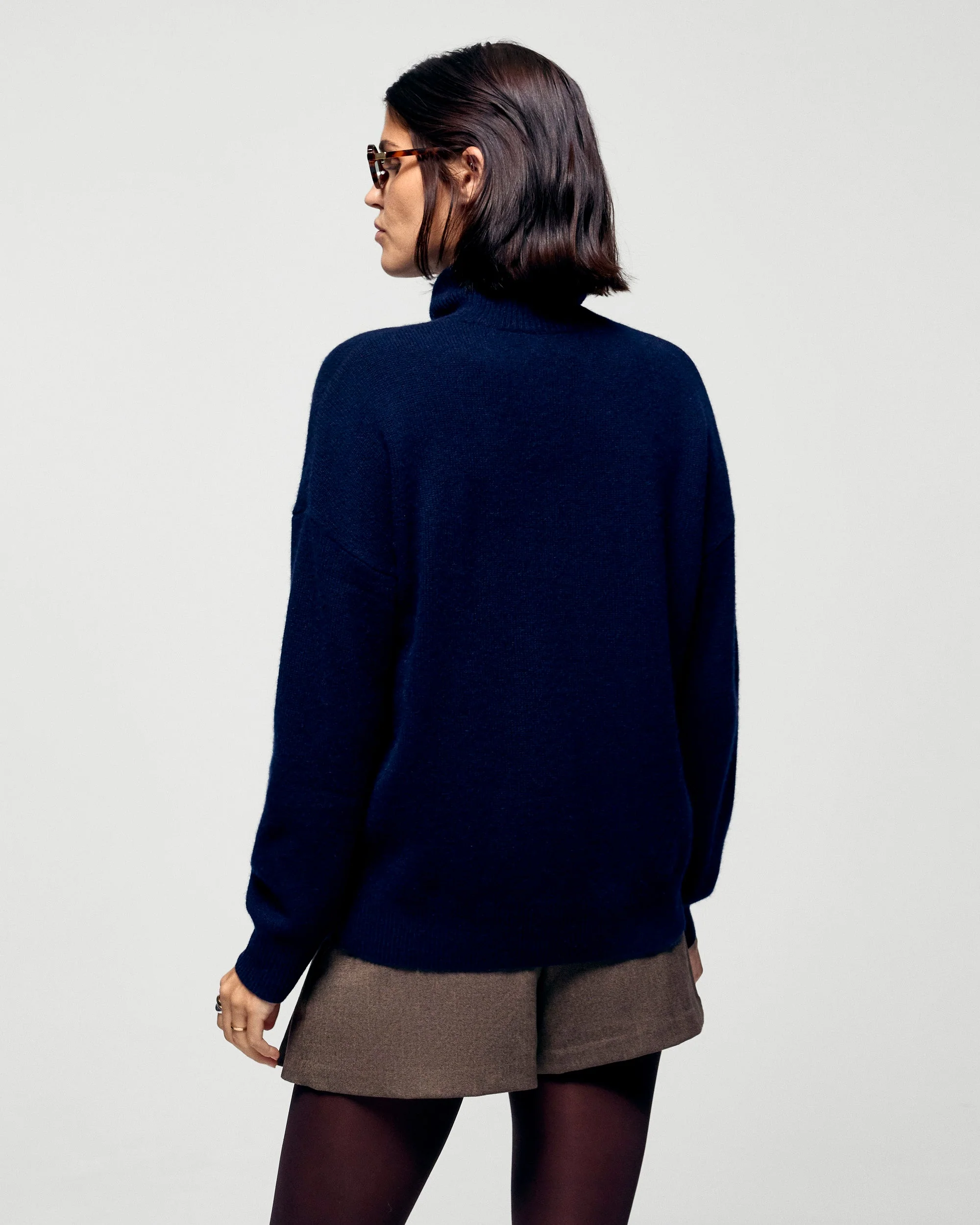 Turtleneck Sweater (H25 / FEMME / Navy) - Image 4