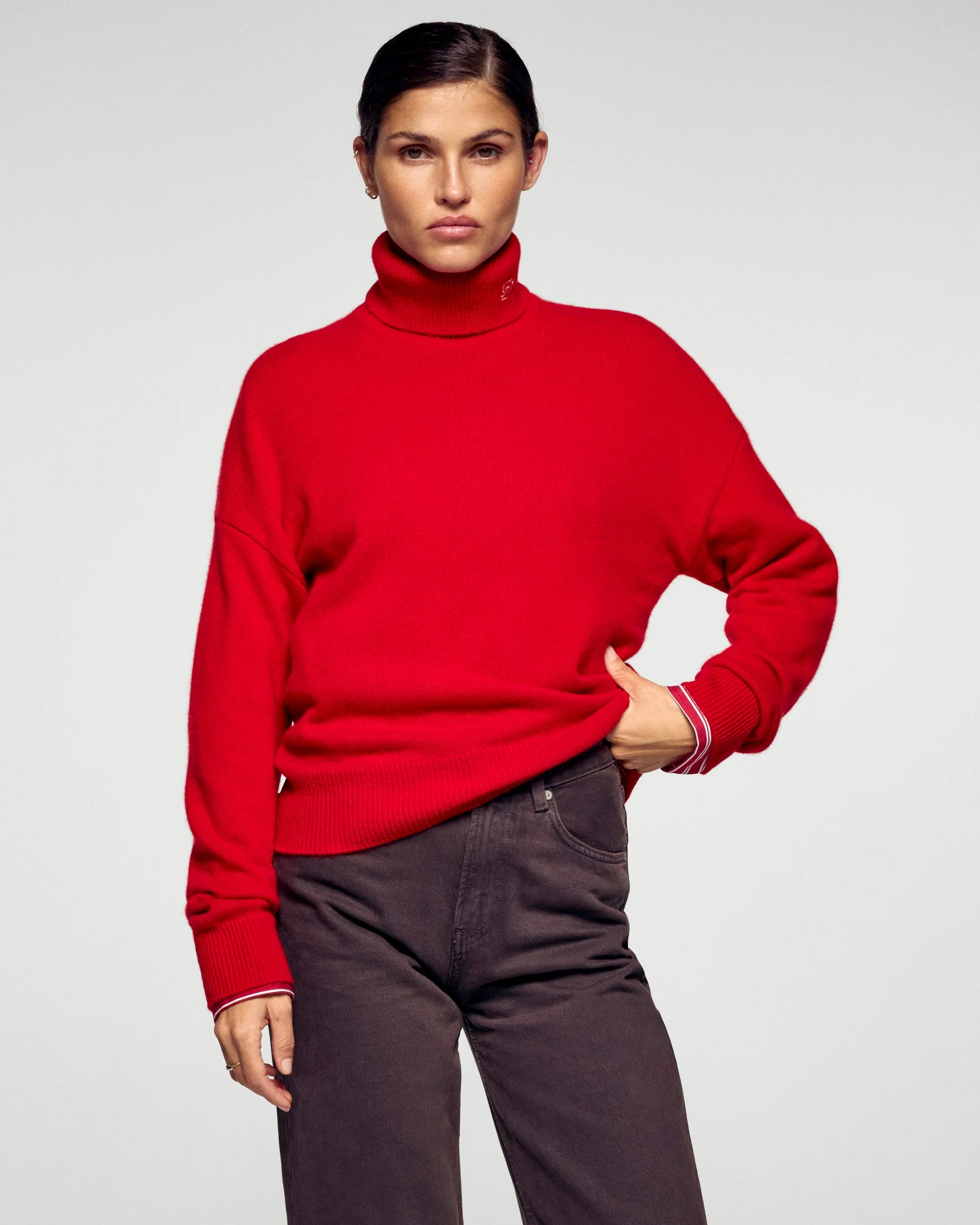 Turtleneck Sweater (H25 / FEMME / Hot Red) - Image 2