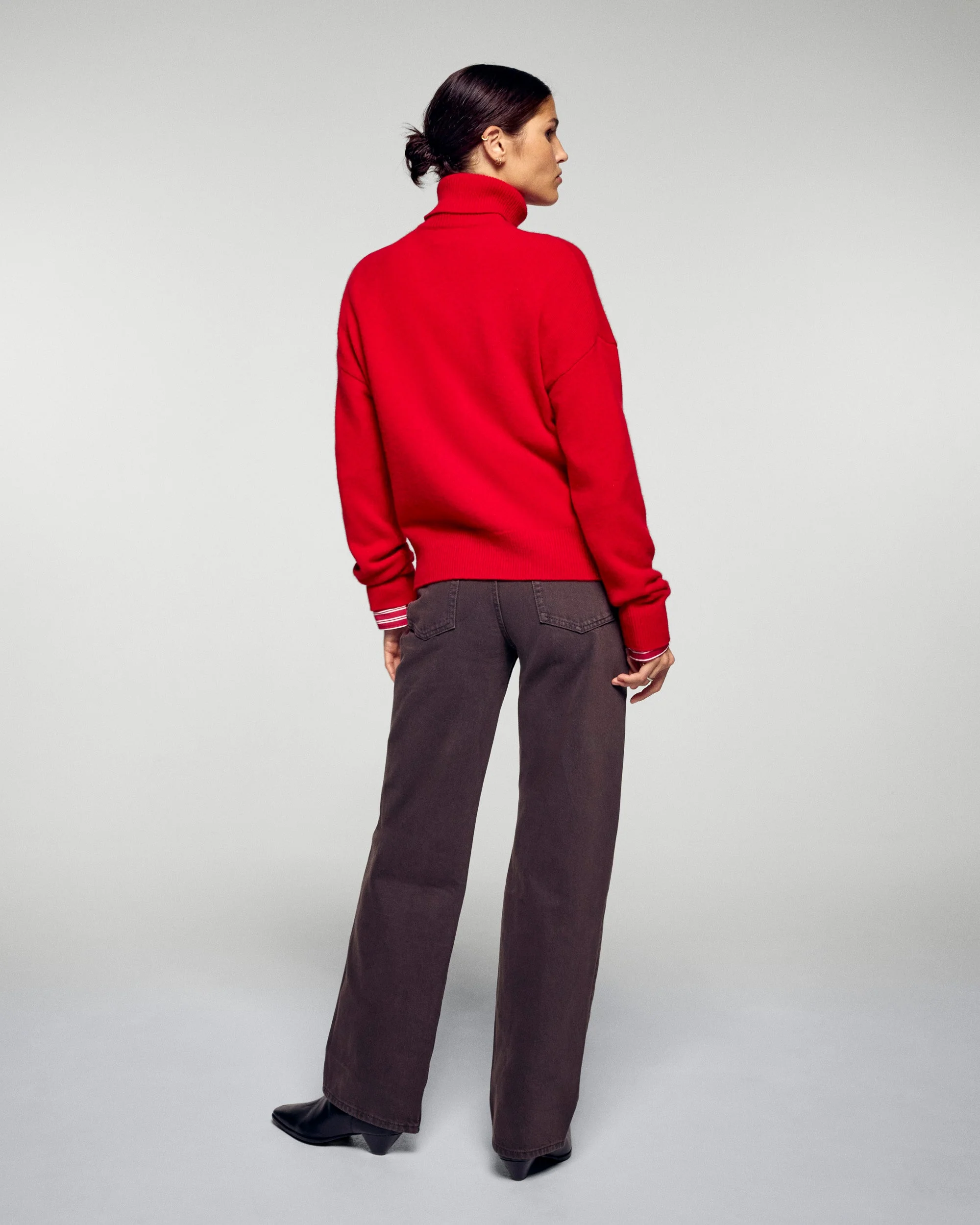 Turtleneck Sweater (H25 / FEMME / Hot Red) - Image 3
