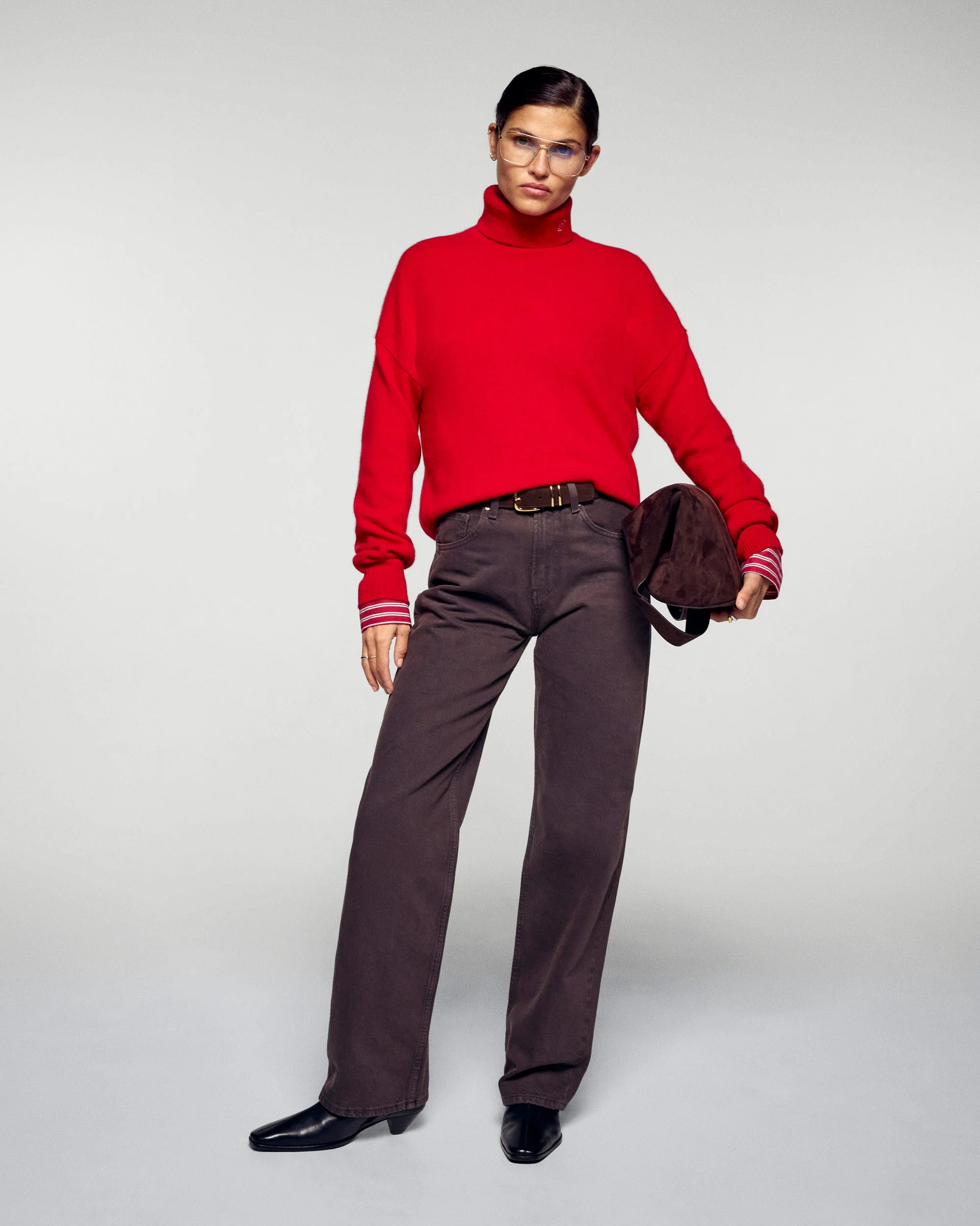 Turtleneck Sweater (H25 / FEMME / Hot Red) - Image 4