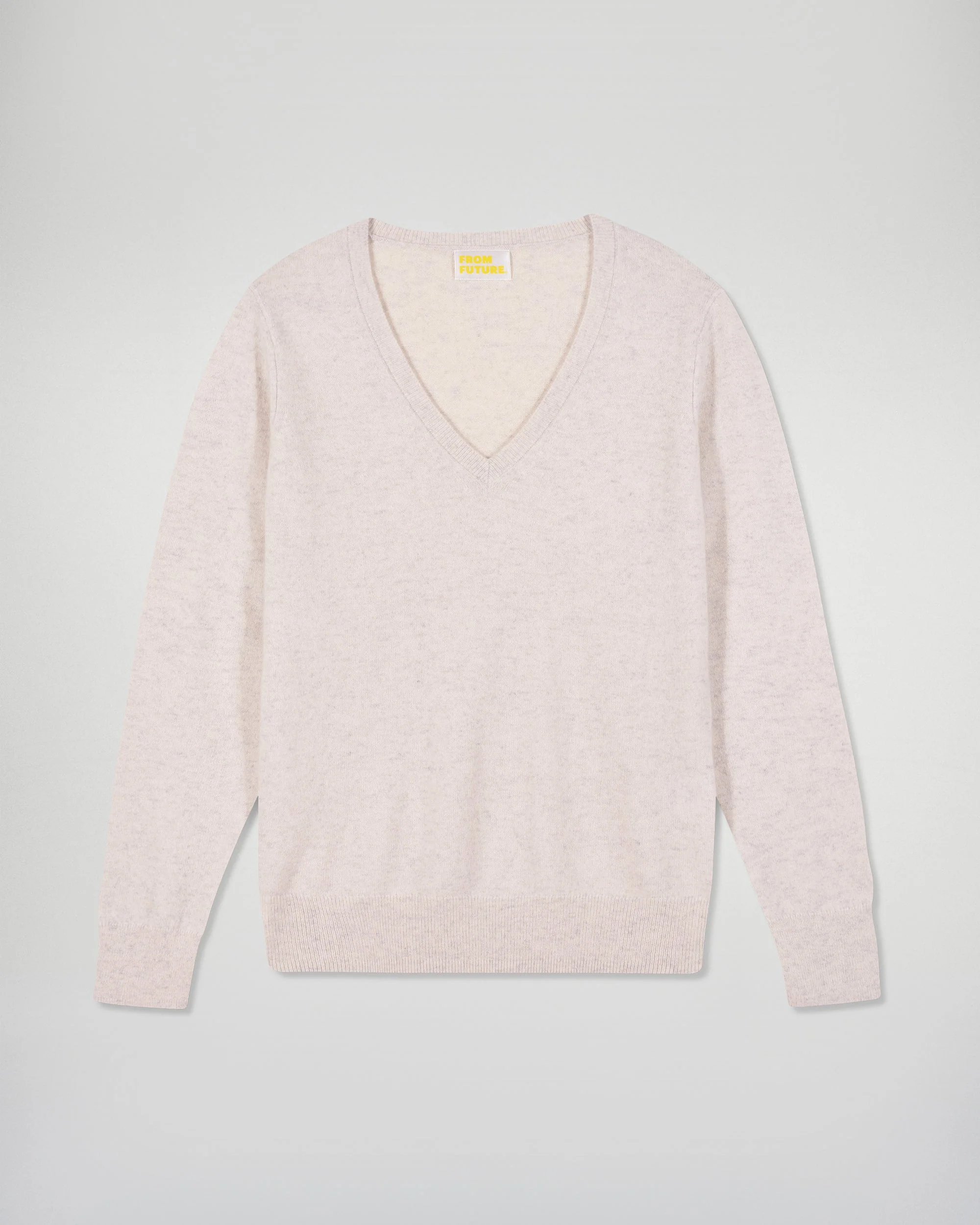 V-Neck Sweaters (H25 / FEMME / Heathered Ecru) - Image 5