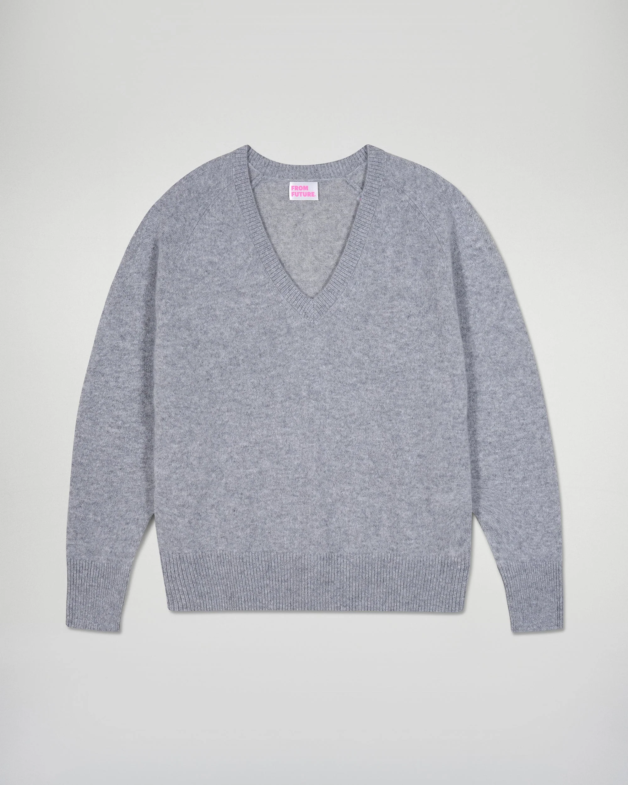 V-Neck Sweater (H25 / FEMME / Dark Heather Gray) - Image 5