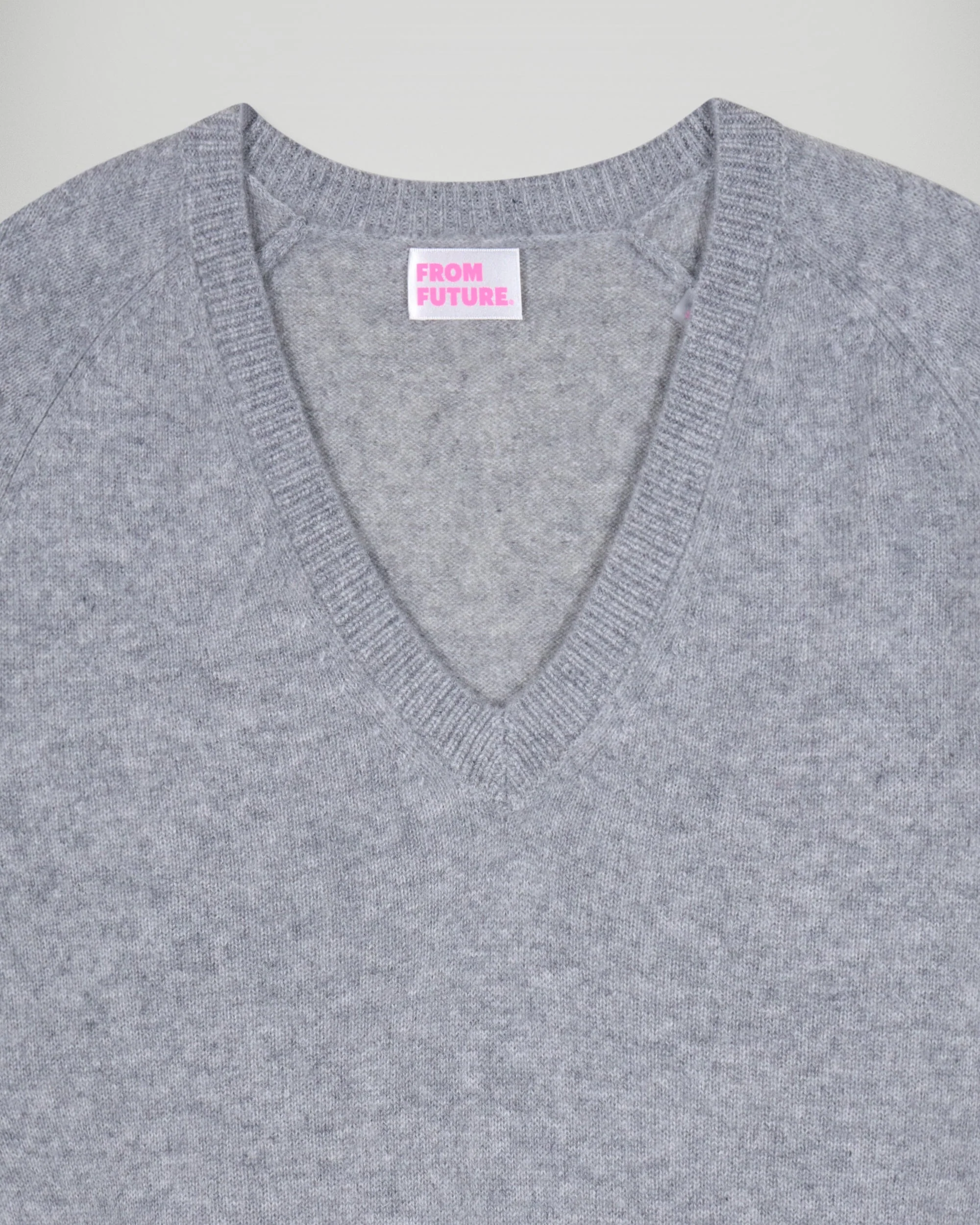 V-Neck Sweater (H25 / FEMME / Dark Heather Gray) - Image 6