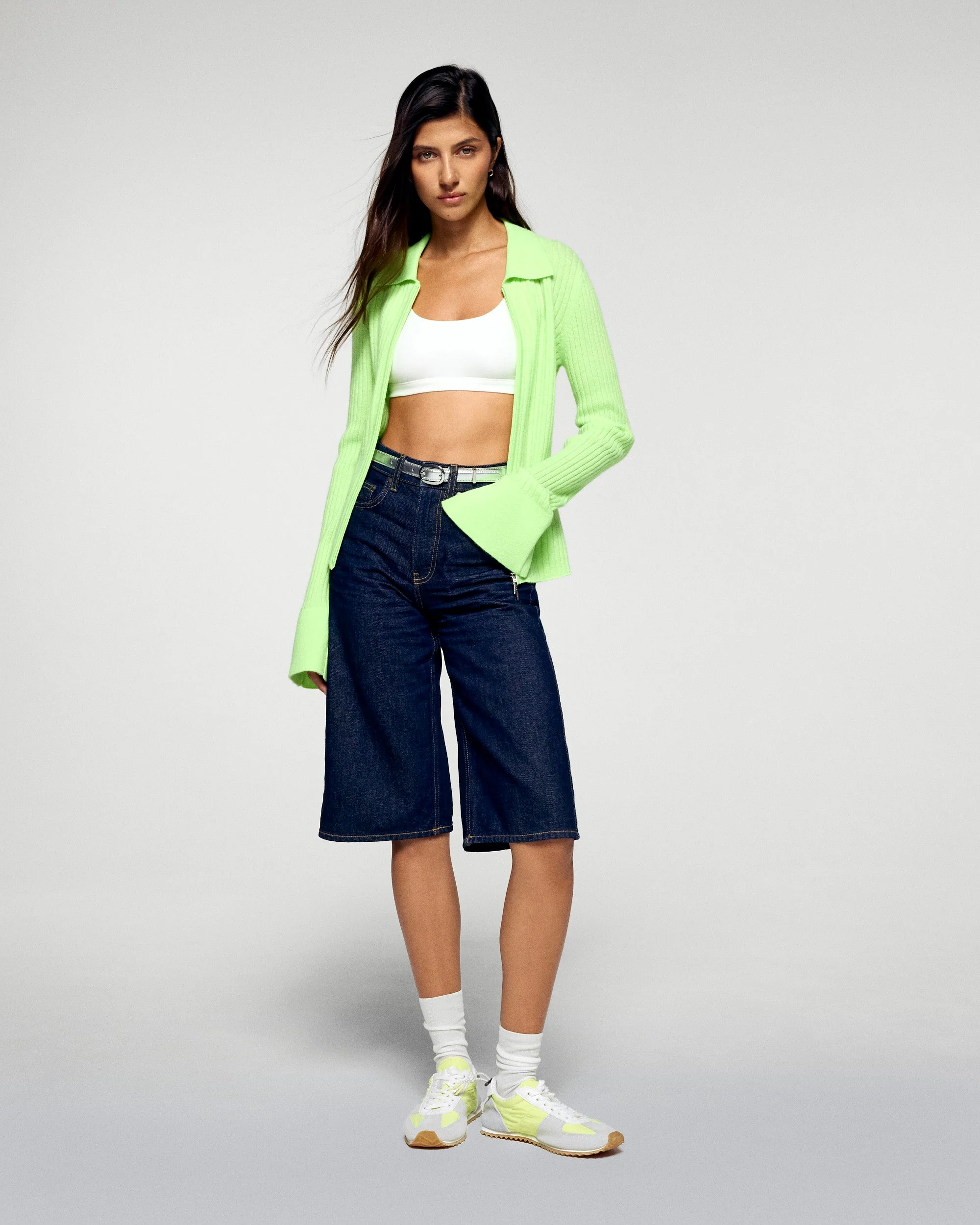 Knit Vest (H25 / WOMEN / Candy Green) - Image 2