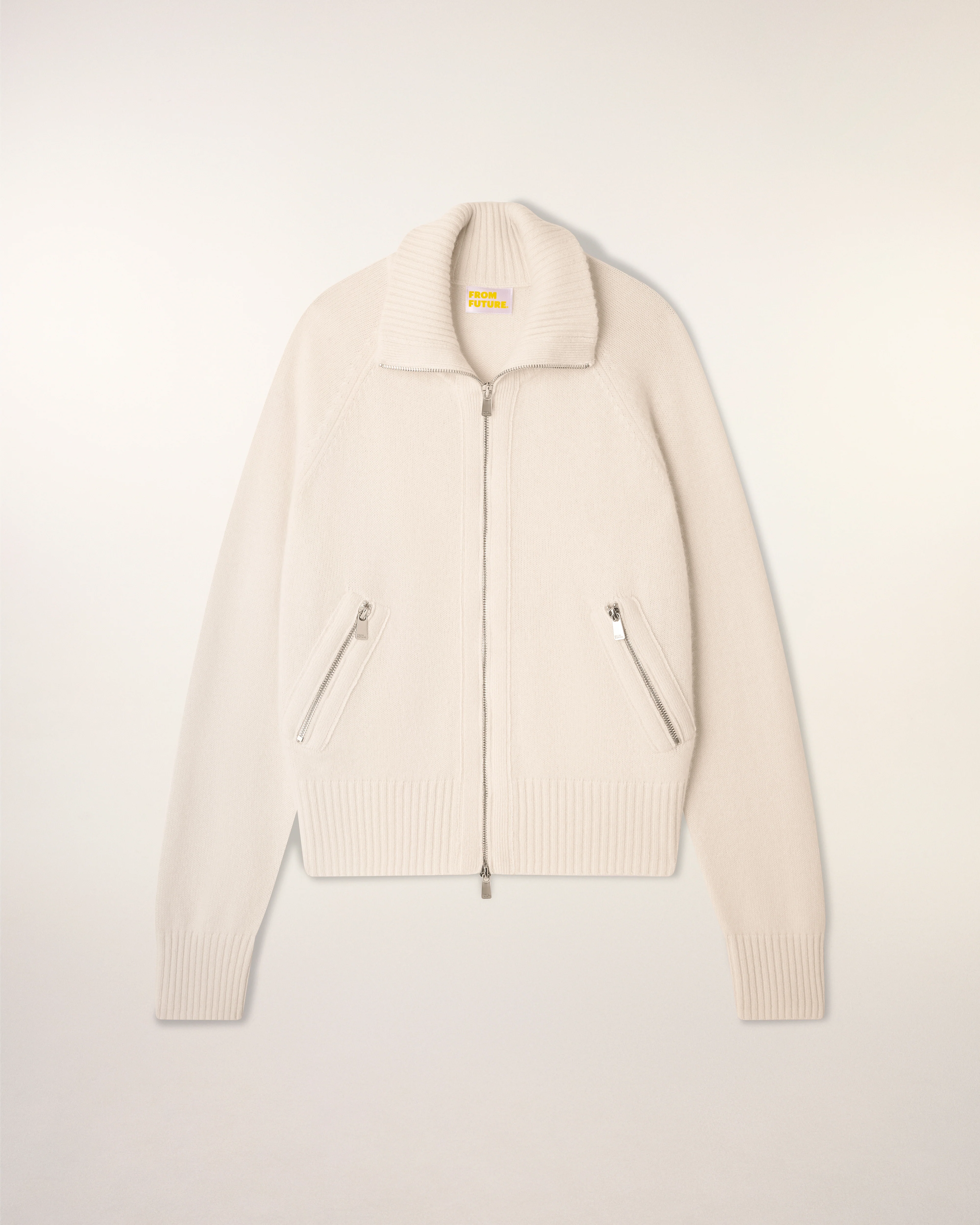 Two-way Zip-up Cardigan (S26/ FEMME/ Ecru) - Image 7