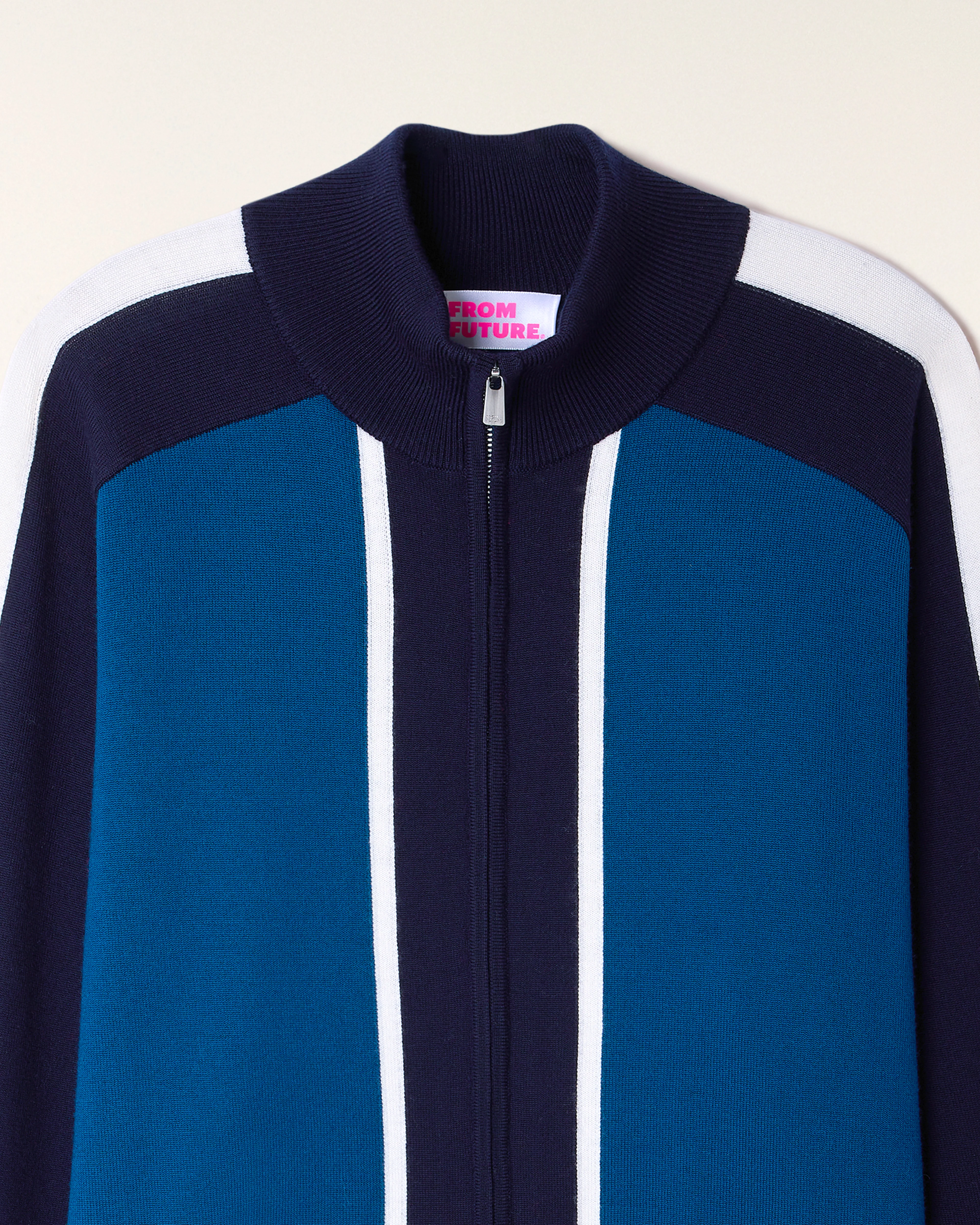 Tricolor Cardigan (S26/ HOMME/ Riviera Blue / RWS) - Image 5