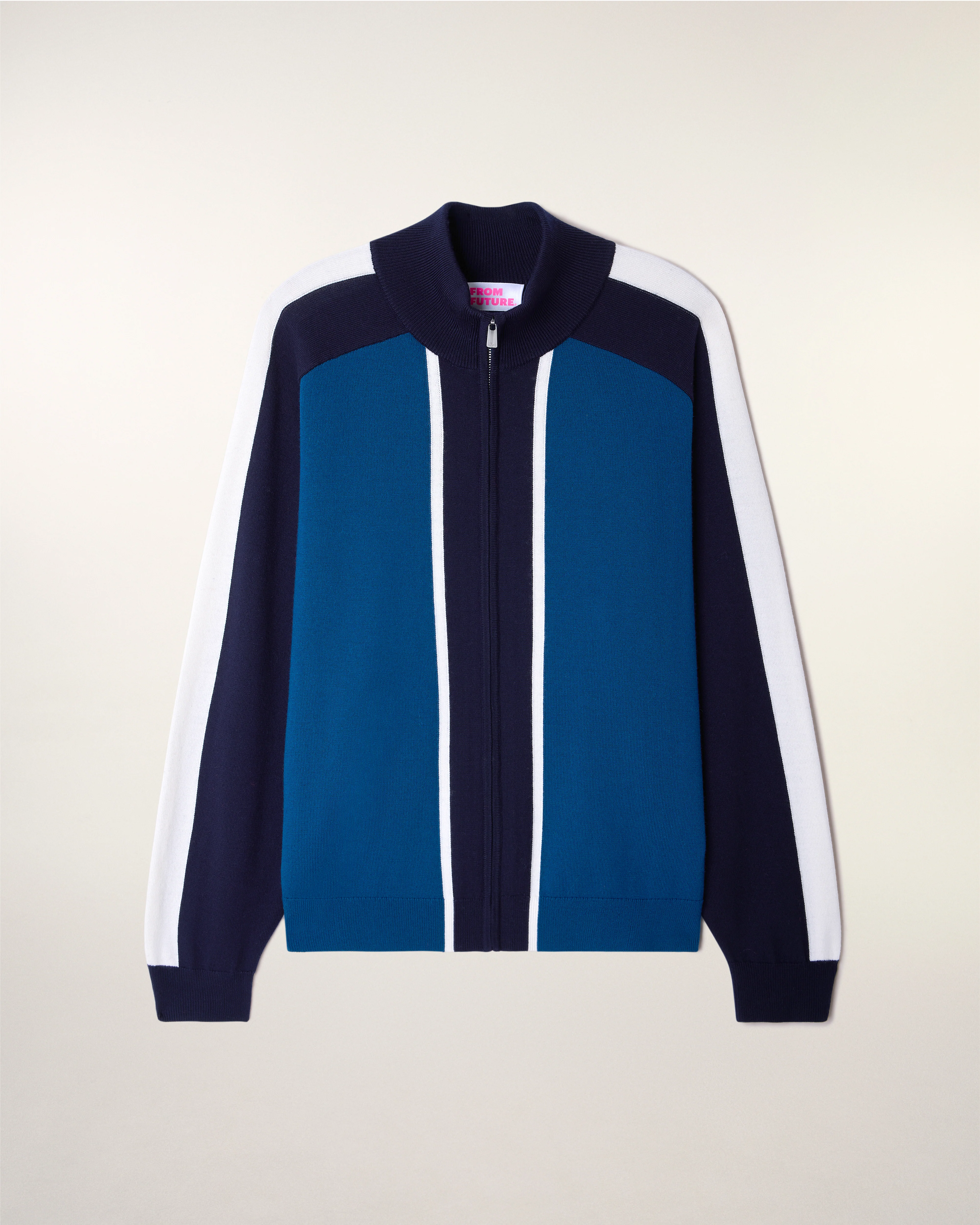 Tricolor Cardigan (S26/ HOMME/ Riviera Blue / RWS) - Image 6