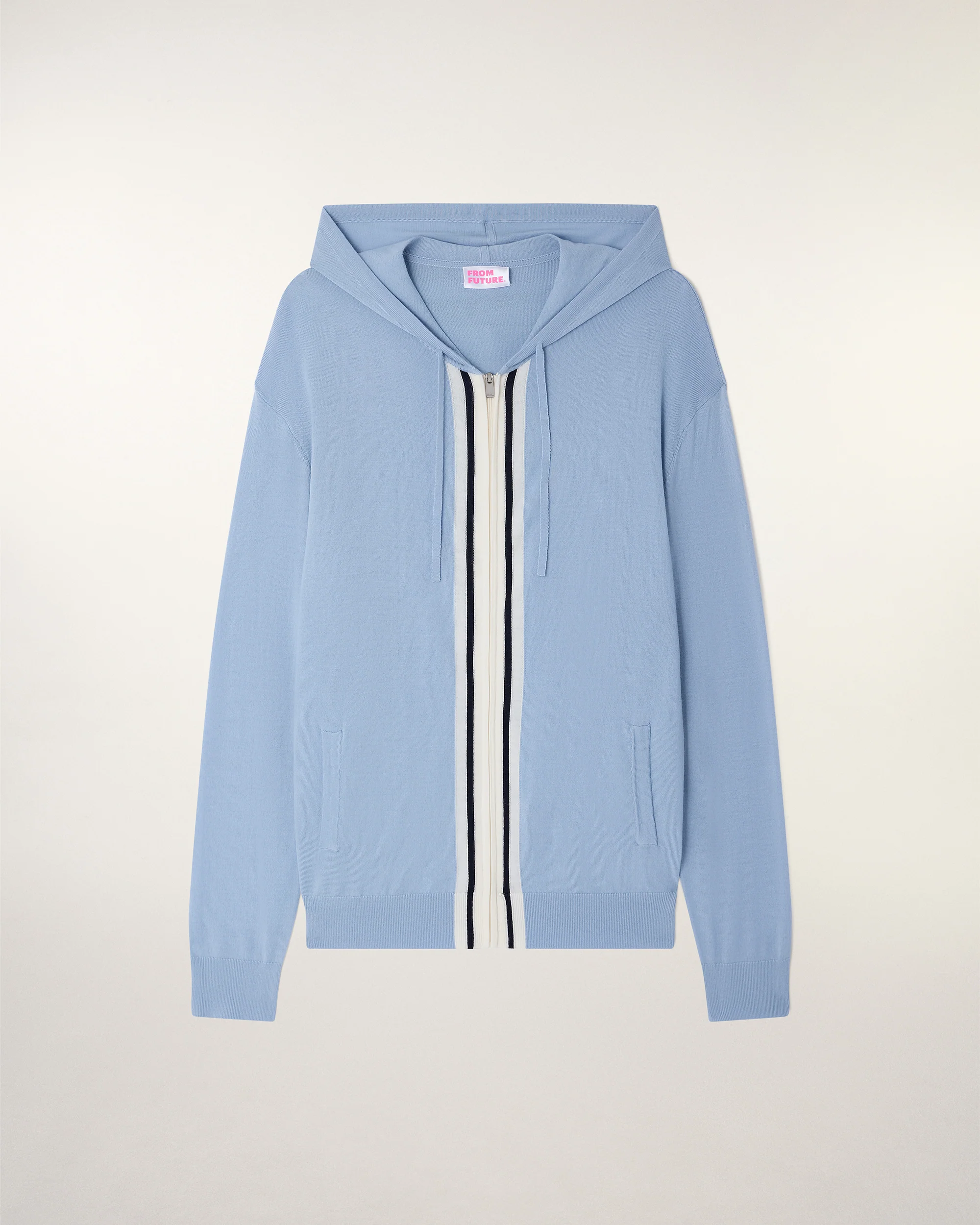 Contrasting Striped Hoodie (S26 / HOMME/ Infinity Blue / RWS) - Image 6