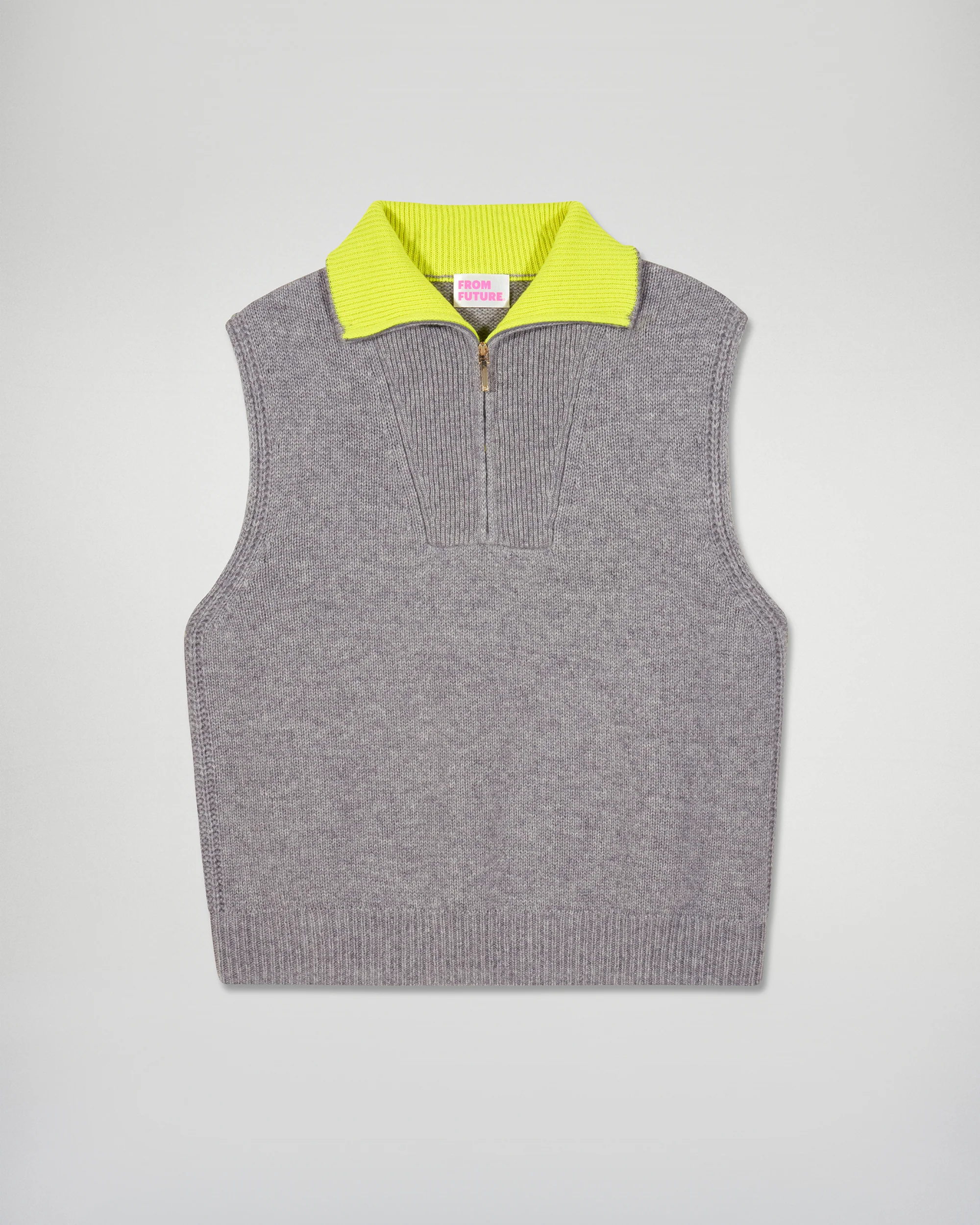 Sleeveless Sweater (H25 / WOMEN / Dark Heather Grey) - Image 5