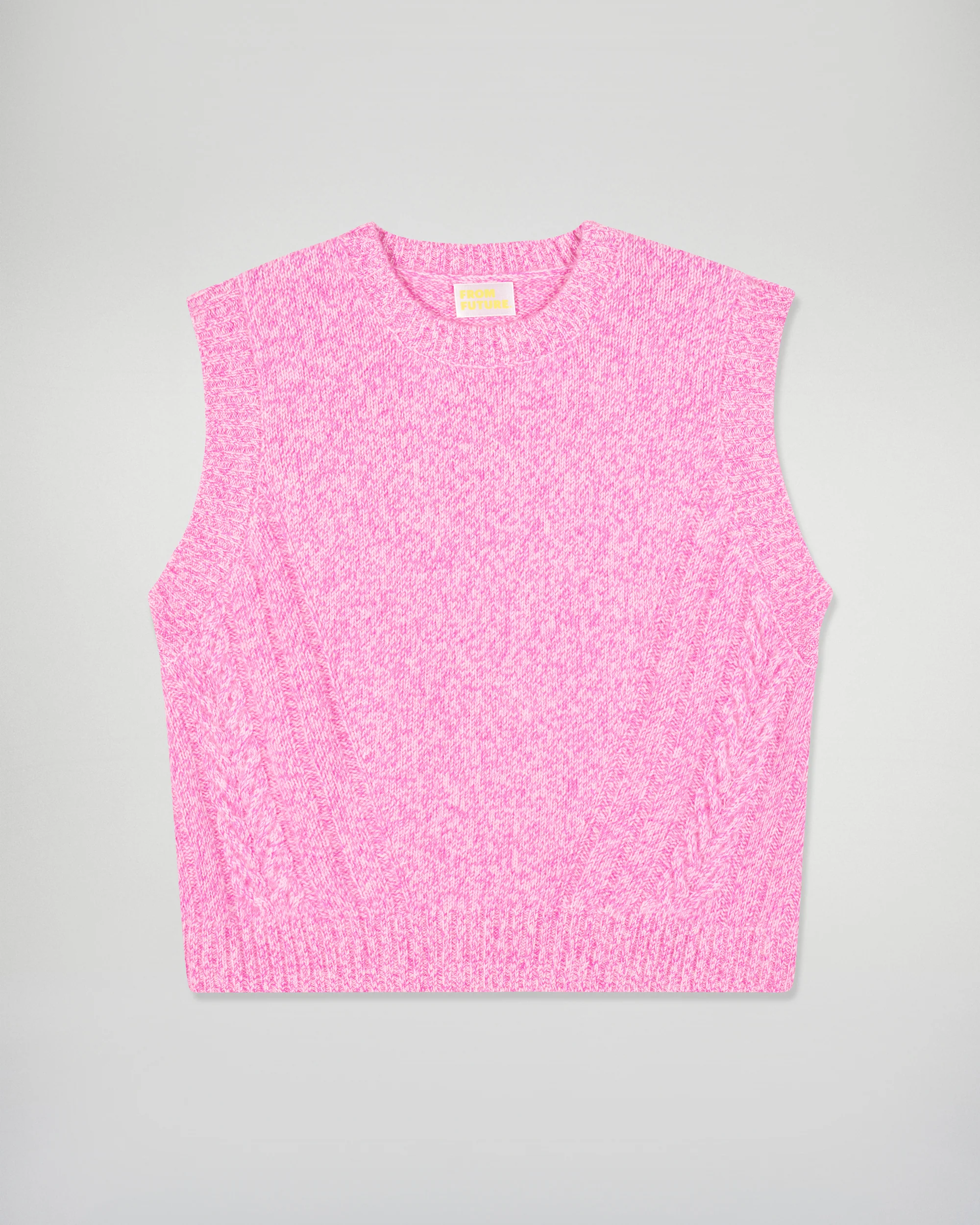 Sleeveless Sweater (H25 / WOMEN / Luminous Pink) - Image 5