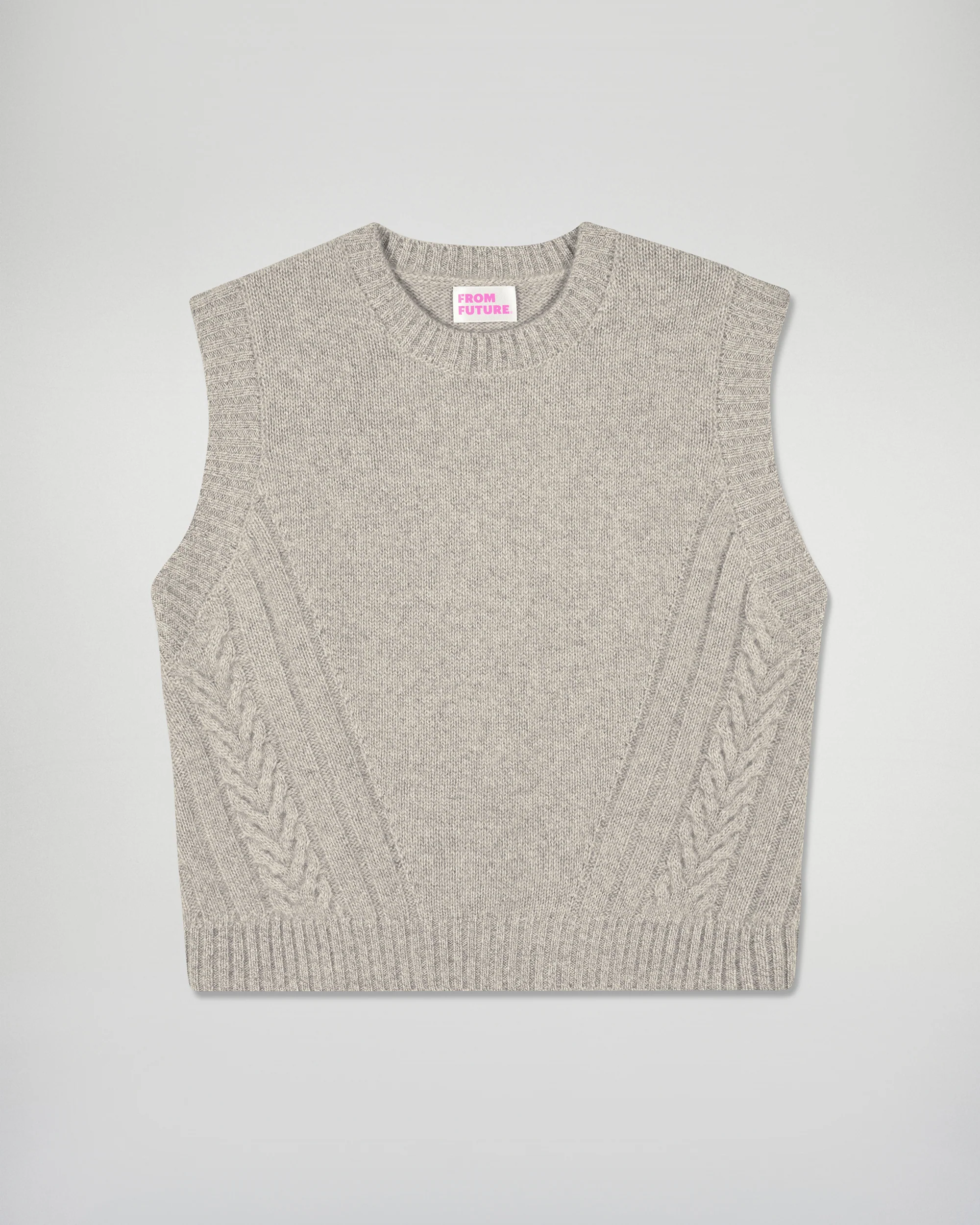 Sleeveless Sweater (H25 / WOMEN / Taupe) - Image 6