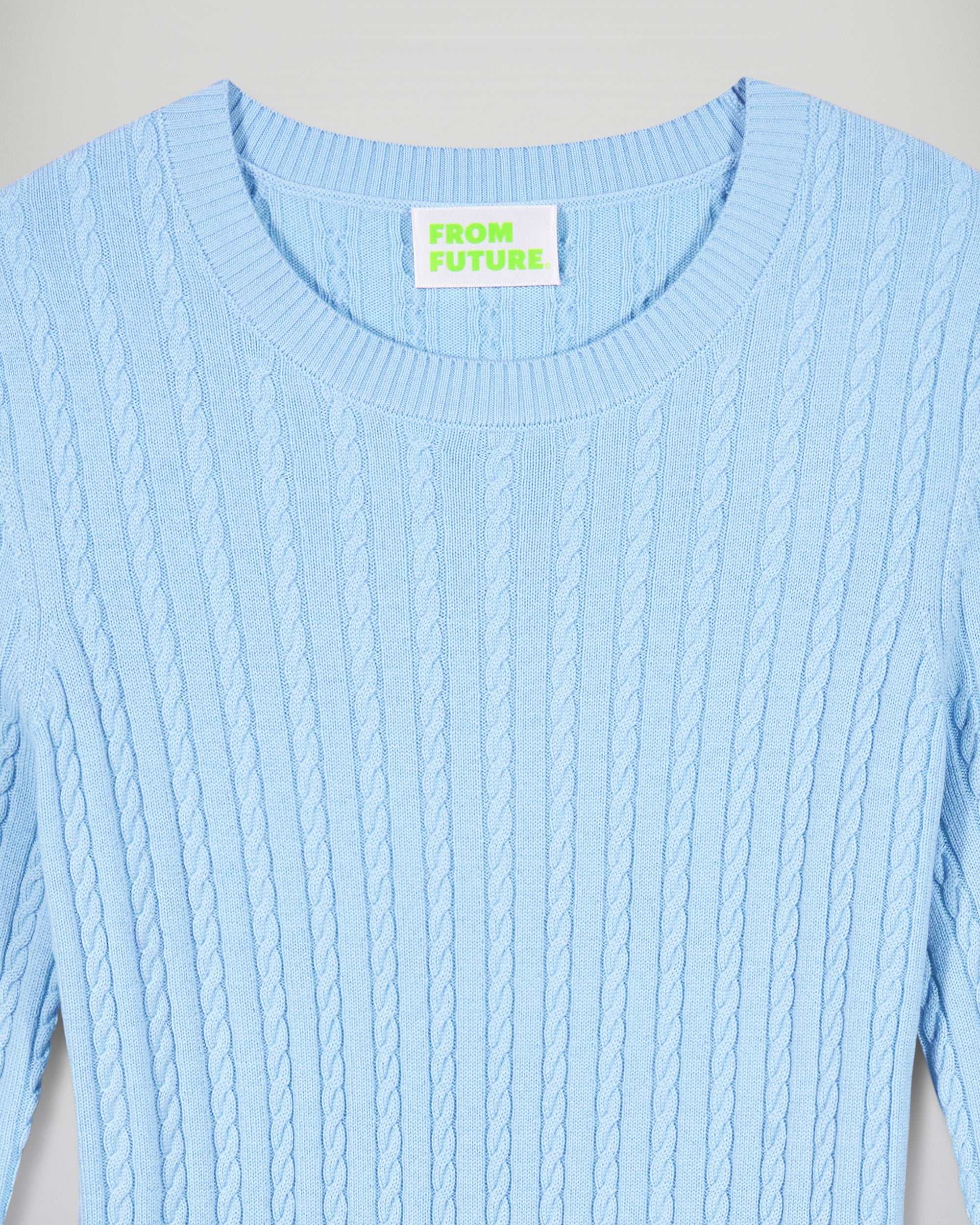 Long Sleeve Short Dress (H25 / WOMEN / Baby Blue / RWS) - Image 6