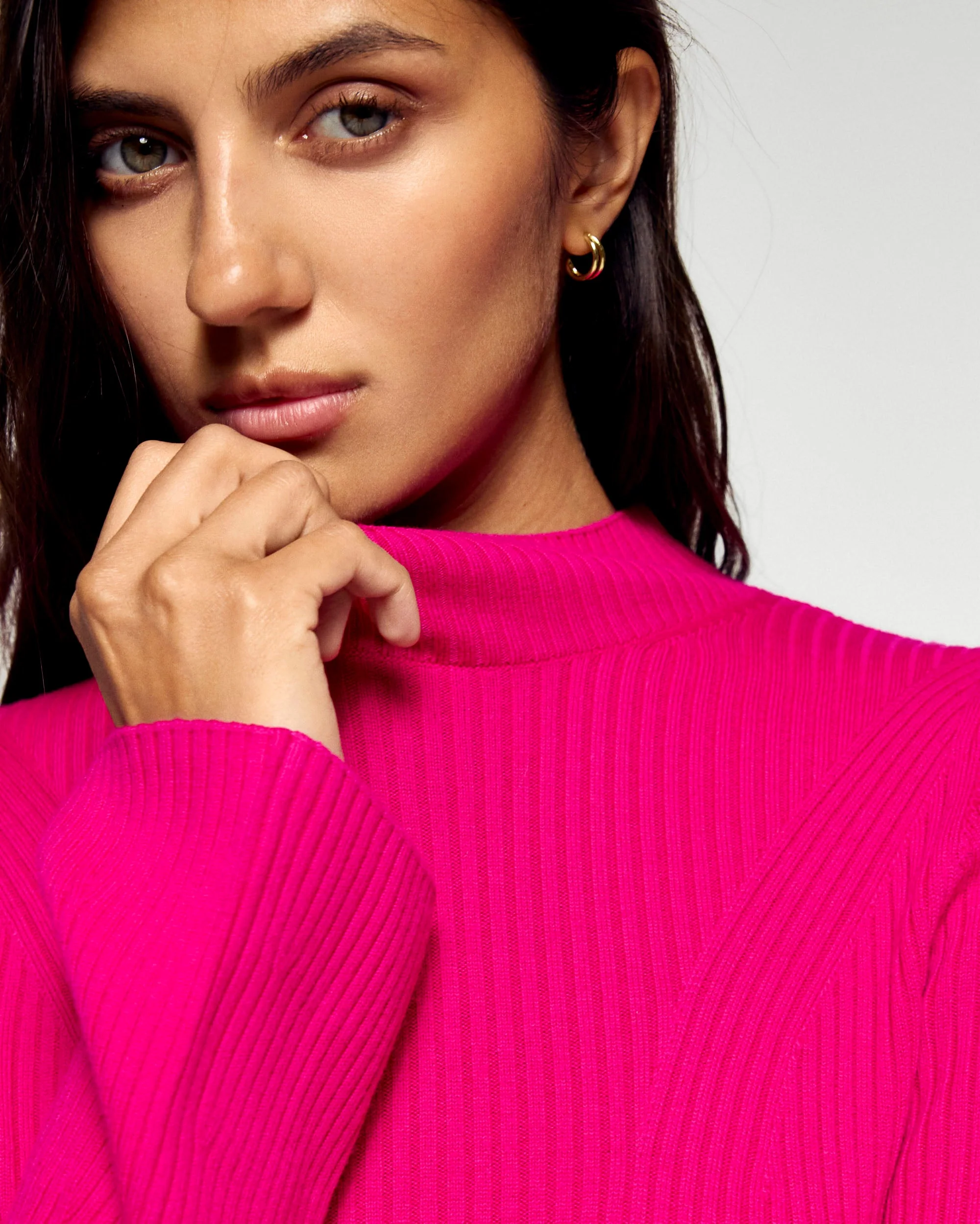 Long Sleeve Short Dress (H25 / WOMEN / Raspberry Pink / RWS) - Image 3