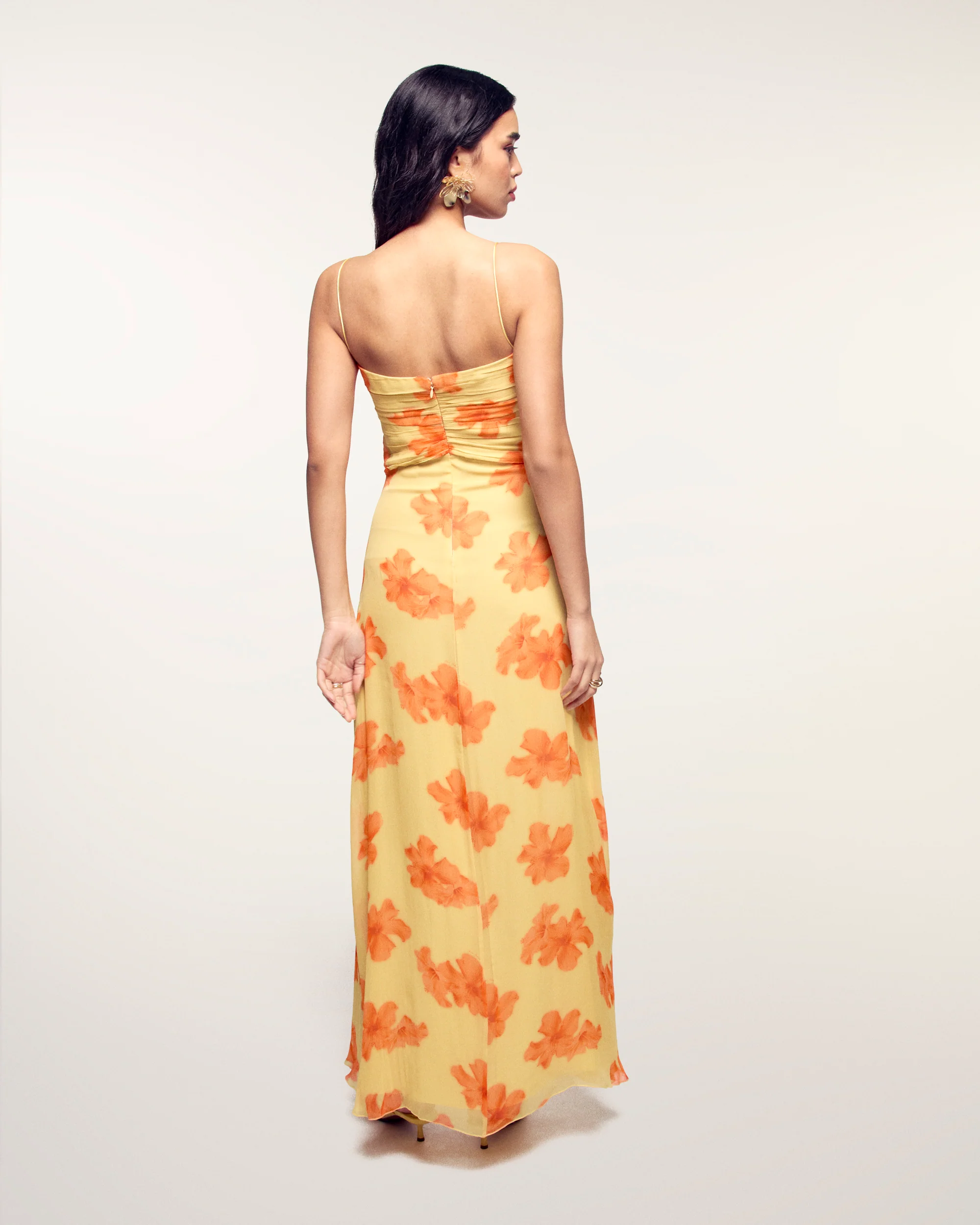 Long Strappy Dress (S26 / FEMME / Sunny hibiscus) - Image 3