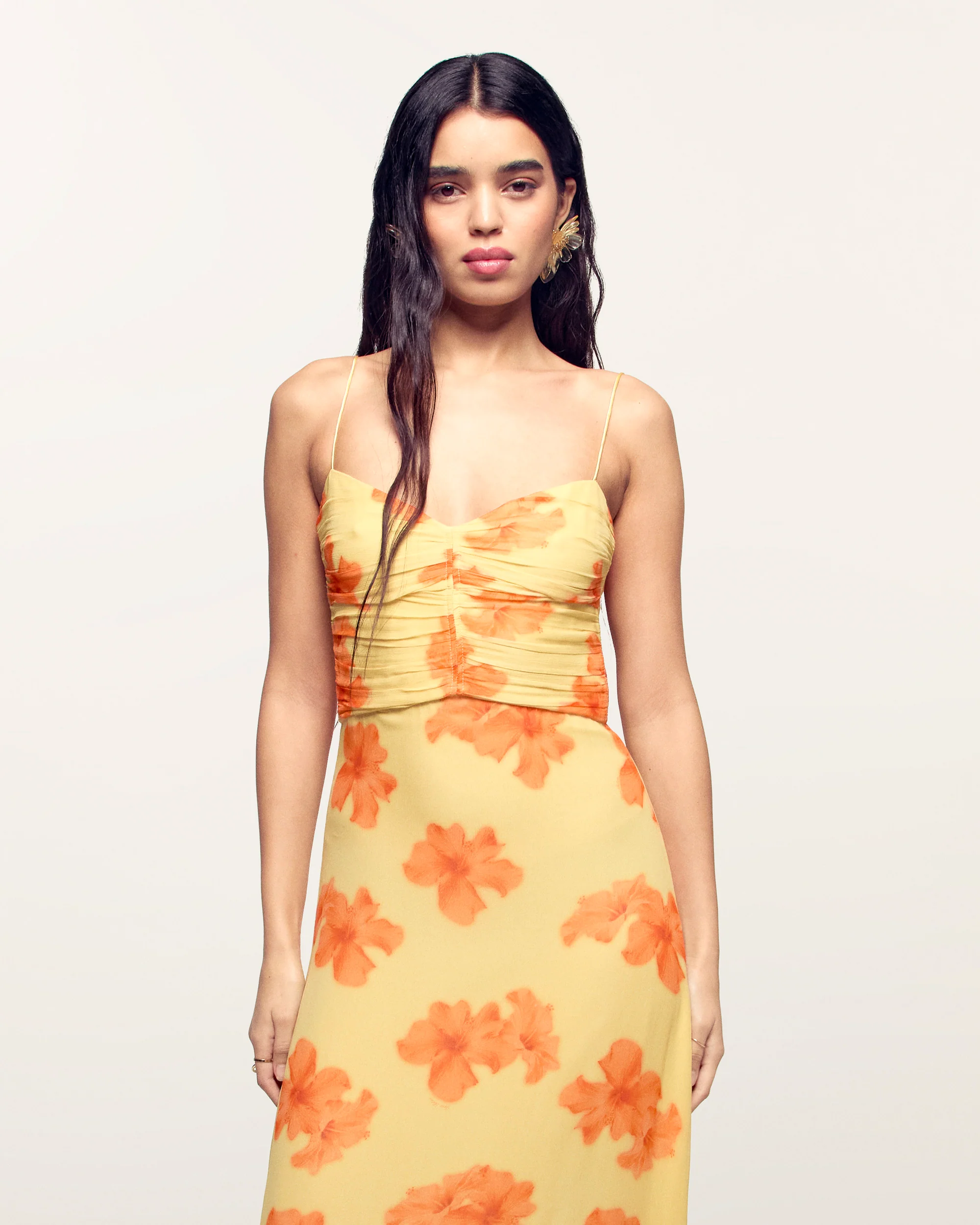 Long Strappy Dress (S26 / FEMME / Sunny hibiscus) - Image 4
