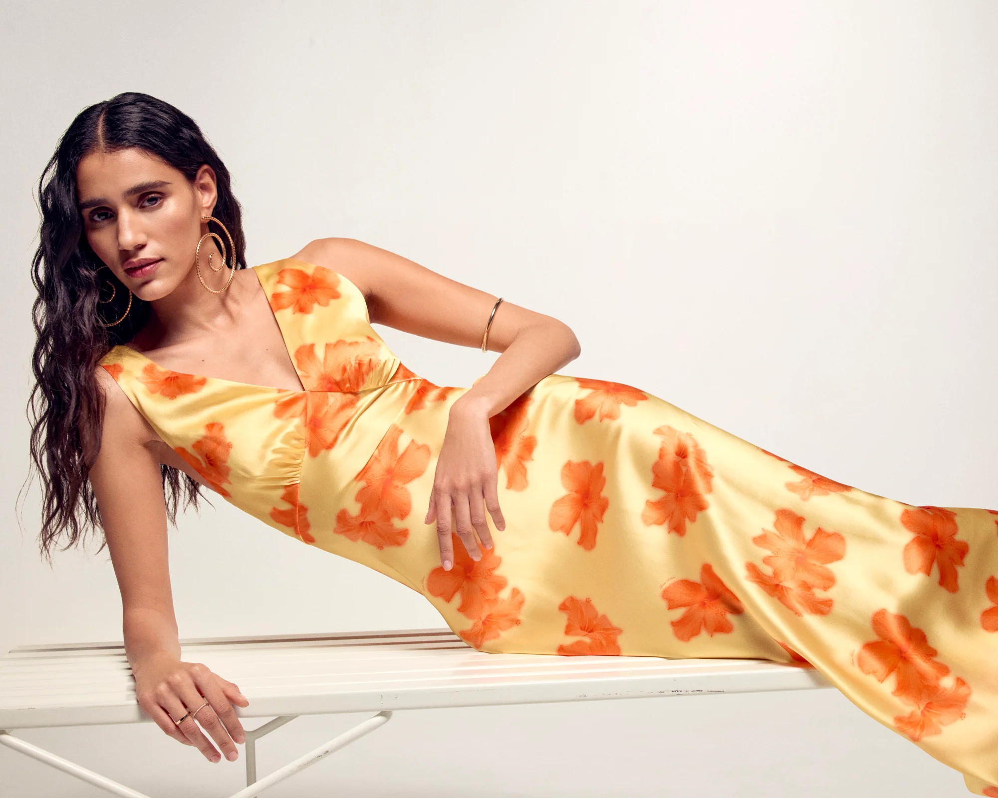 Backless Long Dress (S26 / FEMME / Sunny hibiscus) - Image 3