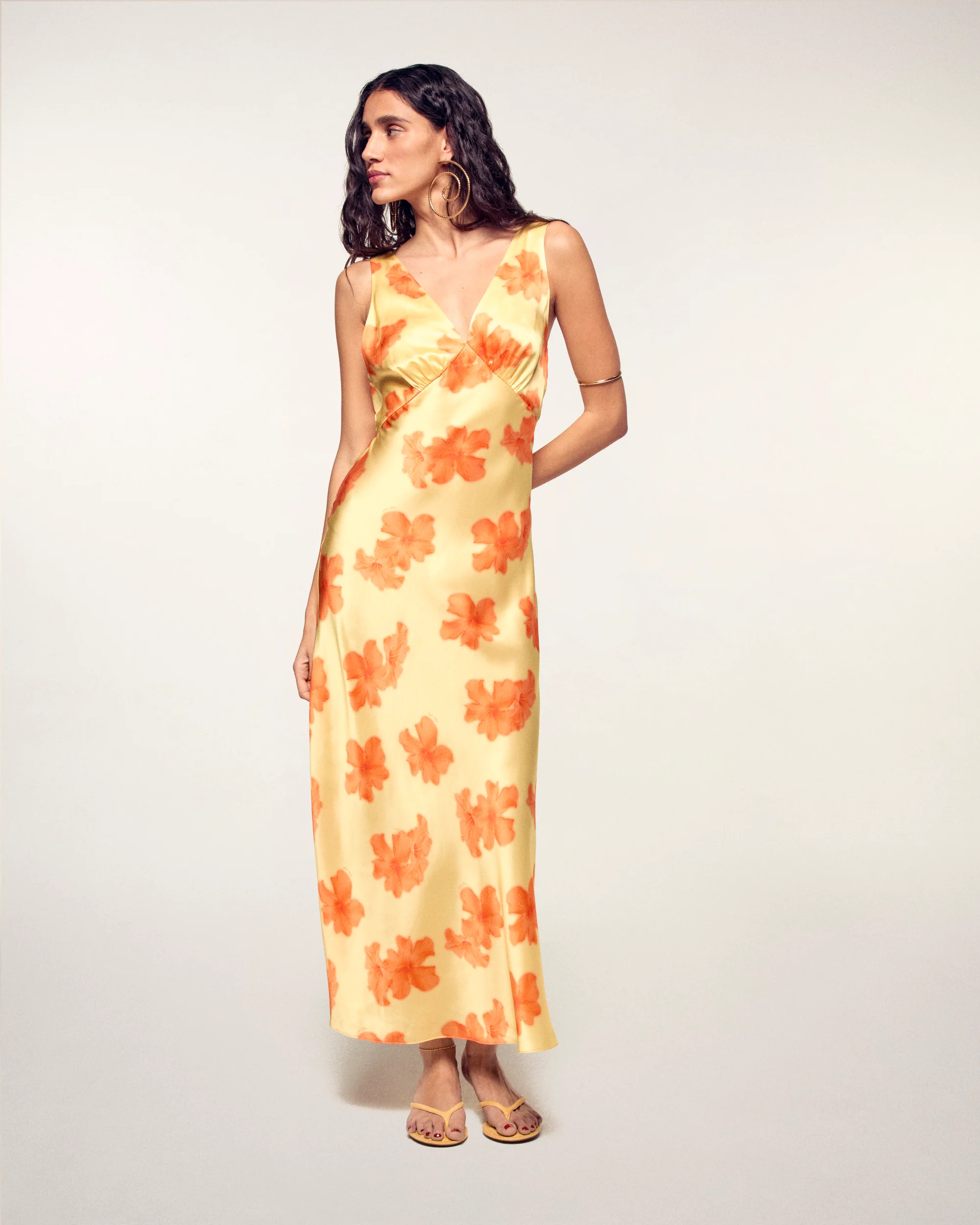 Backless Long Dress (S26 / FEMME / Sunny hibiscus) - Image 7