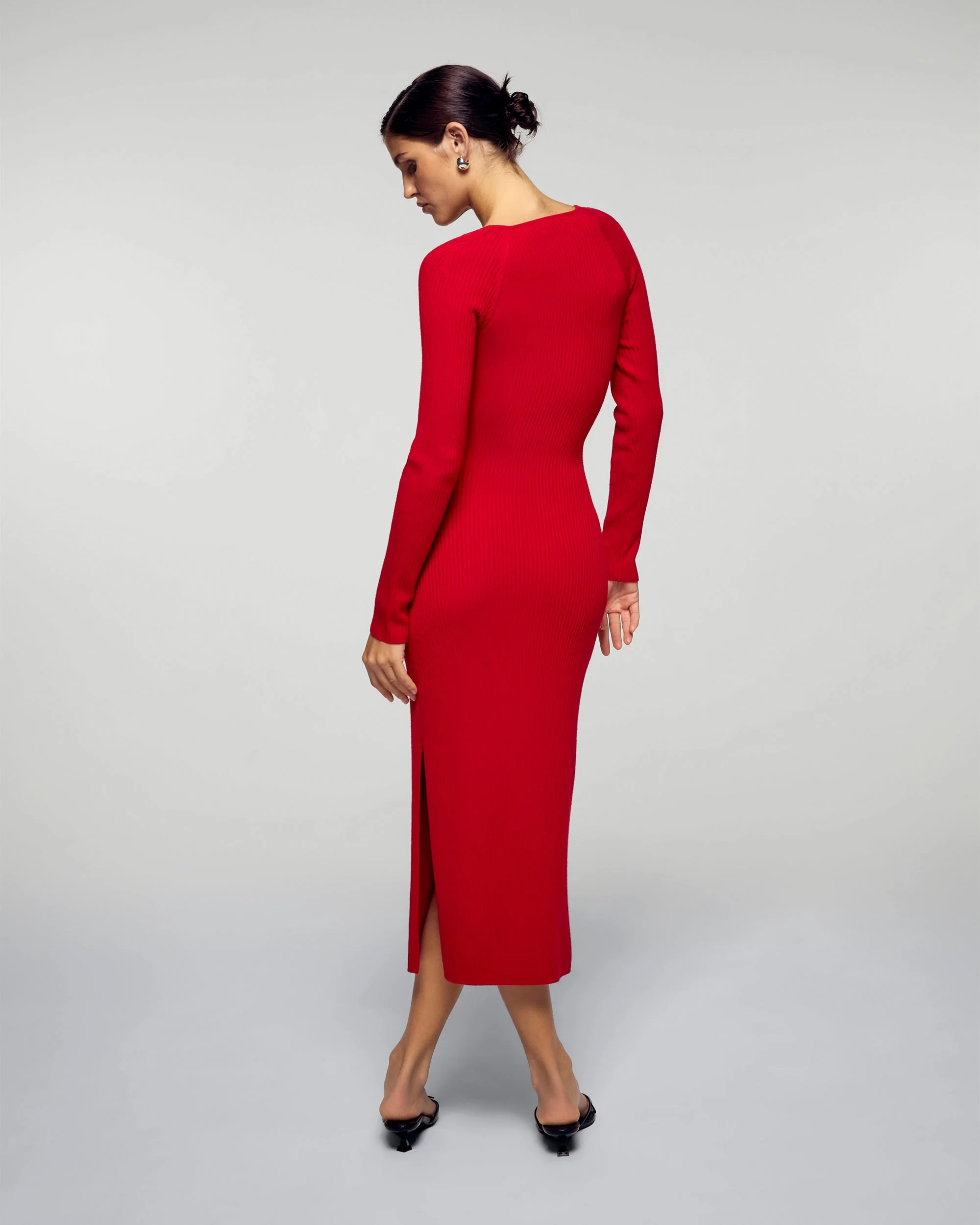 Long Dress Sweetheart Neckline (H25 / FEMME / Hot Red) - Image 4
