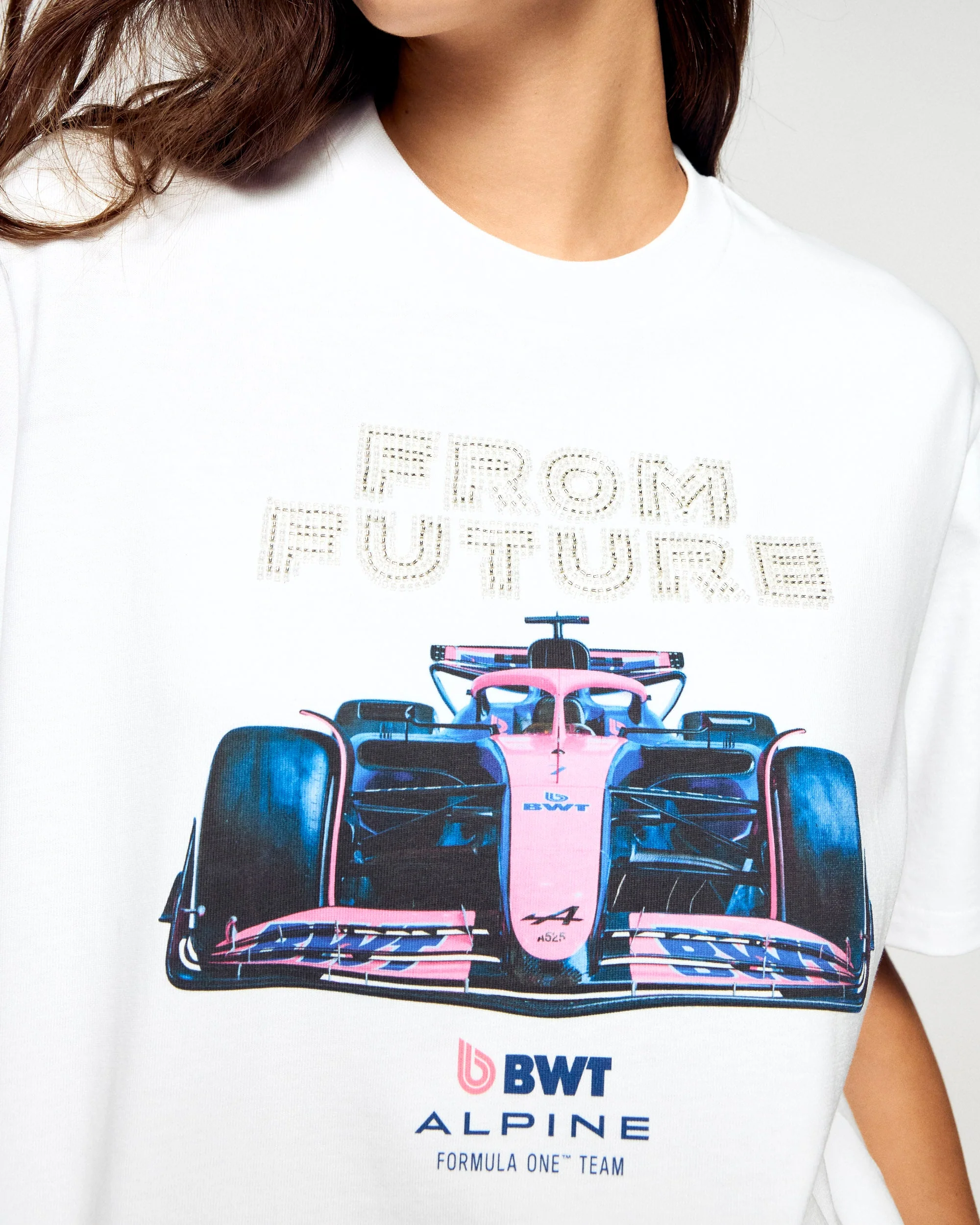 Short Sleeve Crewneck T-shirt Alpine (H25 / WOMEN / White) - Image 3