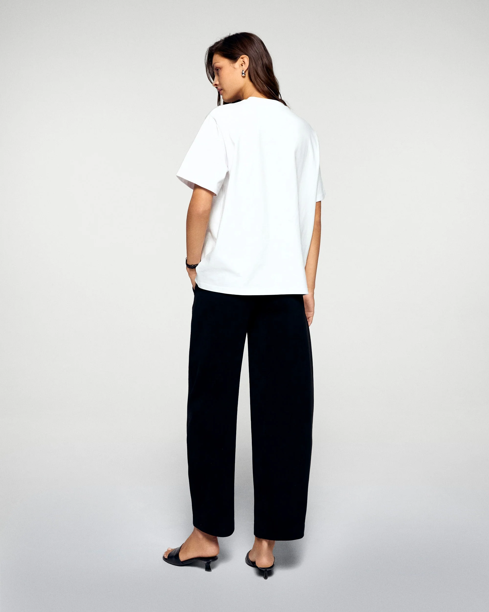 Short Sleeve Crewneck T-shirt Alpine (H25 / WOMEN / White) - Image 5