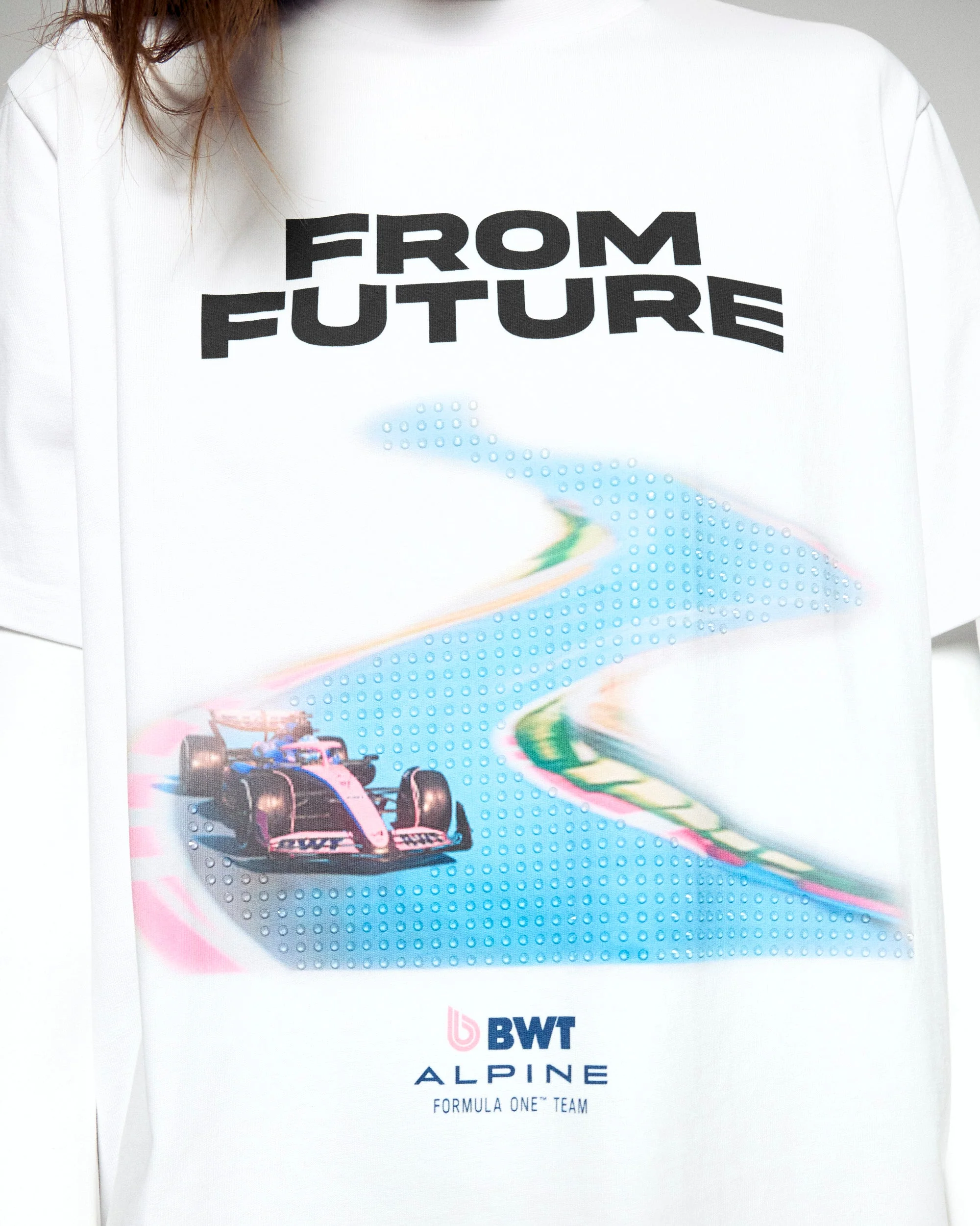 Short Sleeve Crewneck T-shirt Alpine (H25 / WOMEN / White) - Image 3