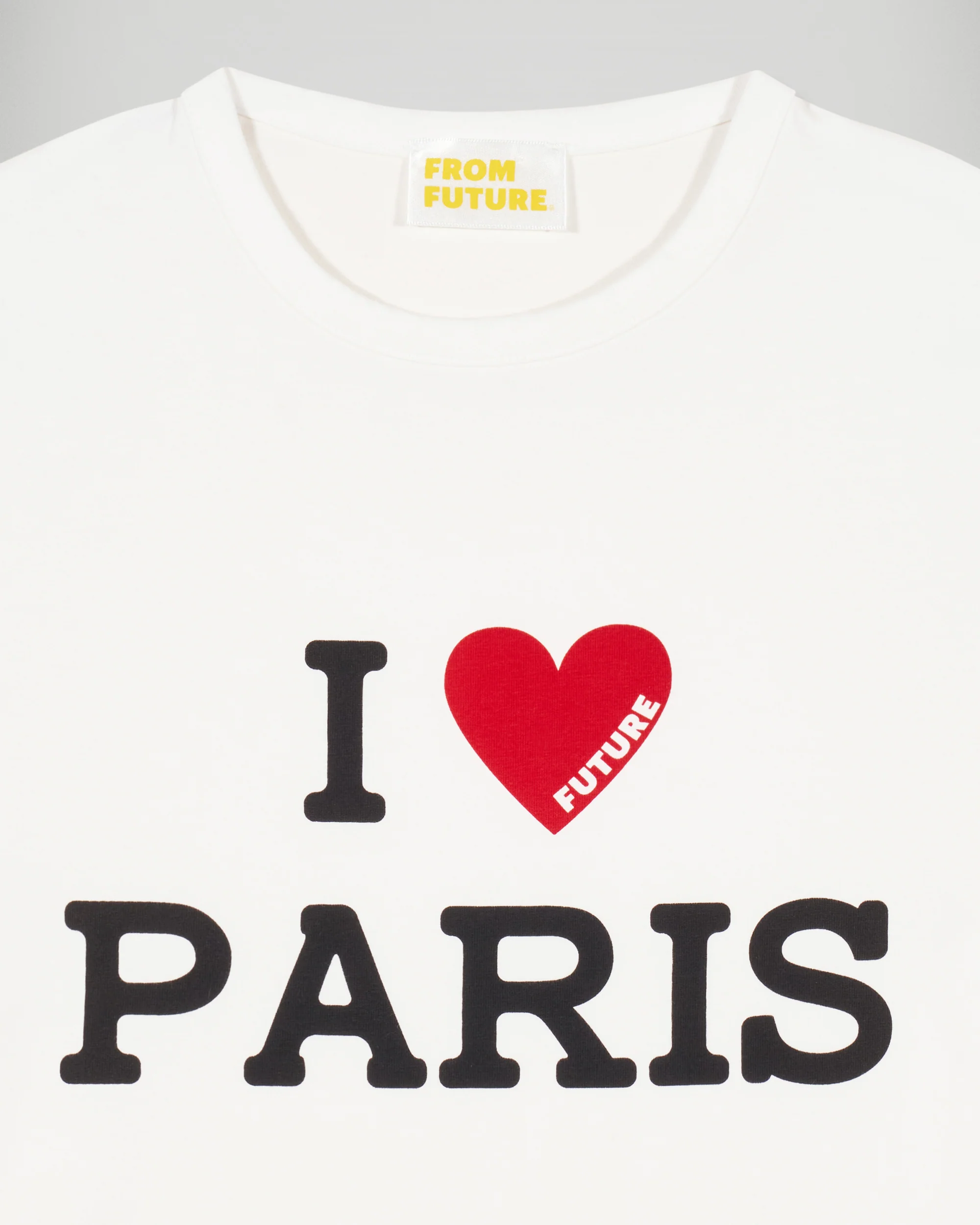 Short Sleeve T-shirt I LOVE PARIS (H25 / WOMEN / White) - Image 6