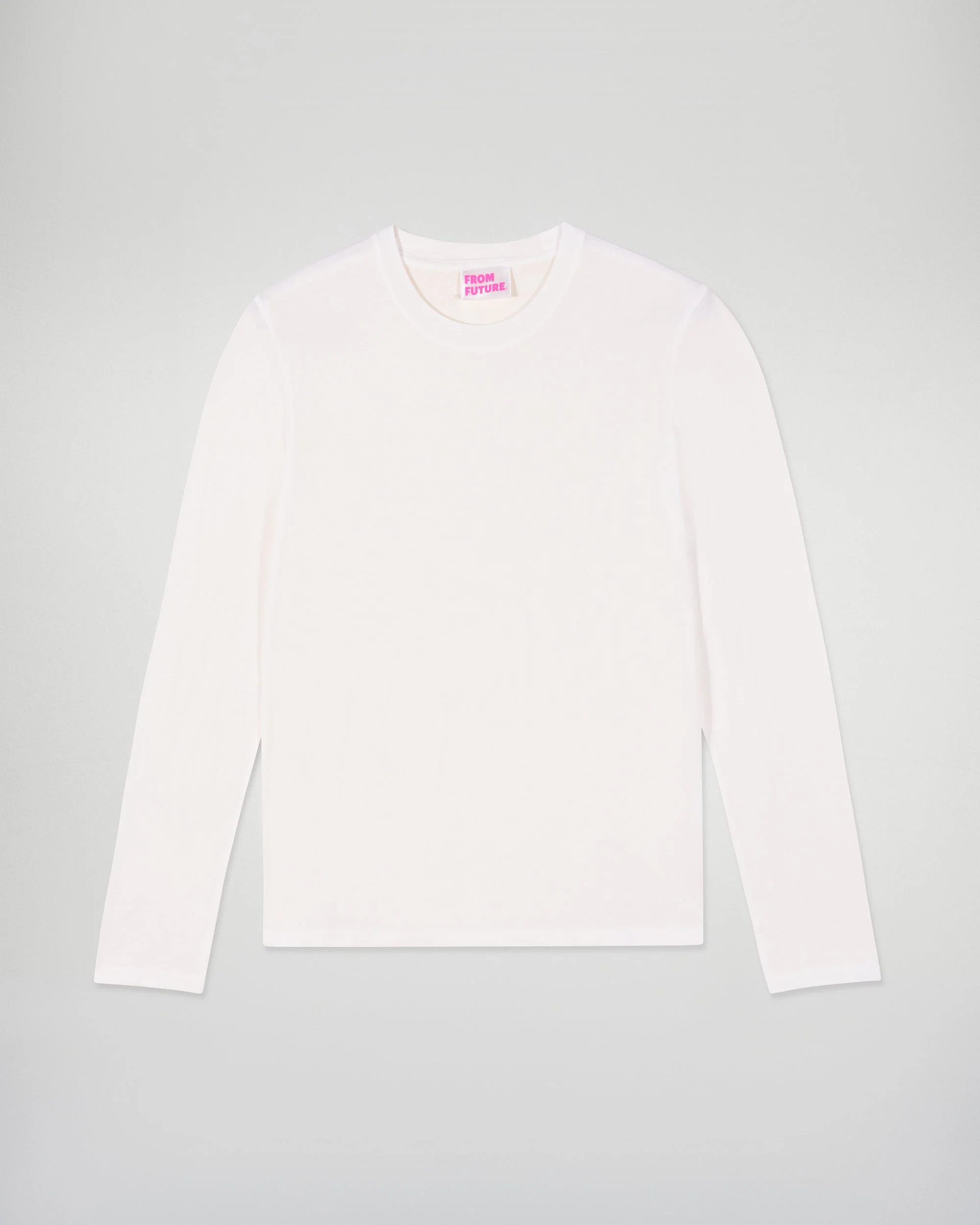 Long Sleeve Crew Neck T-shirt (H25 / FEMME / White) - Image 5