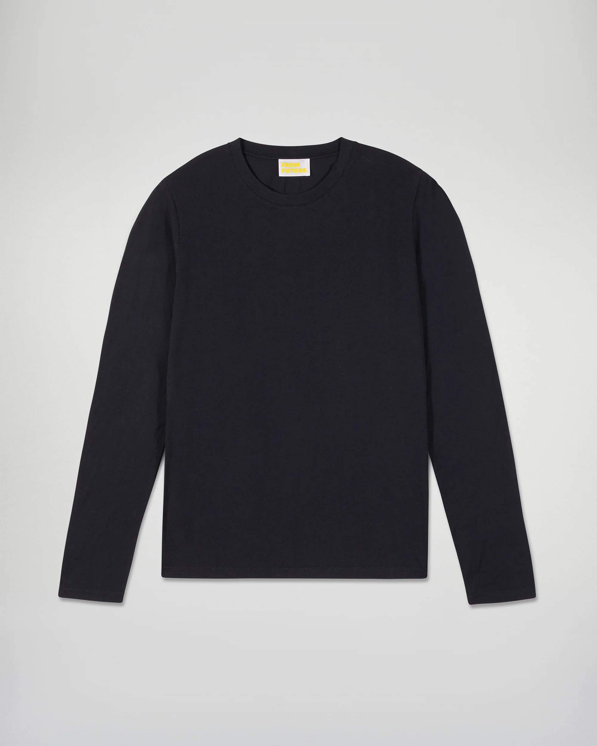 Long Sleeve Crew Neck T-shirt (H25 / FEMME / Black) - Image 5