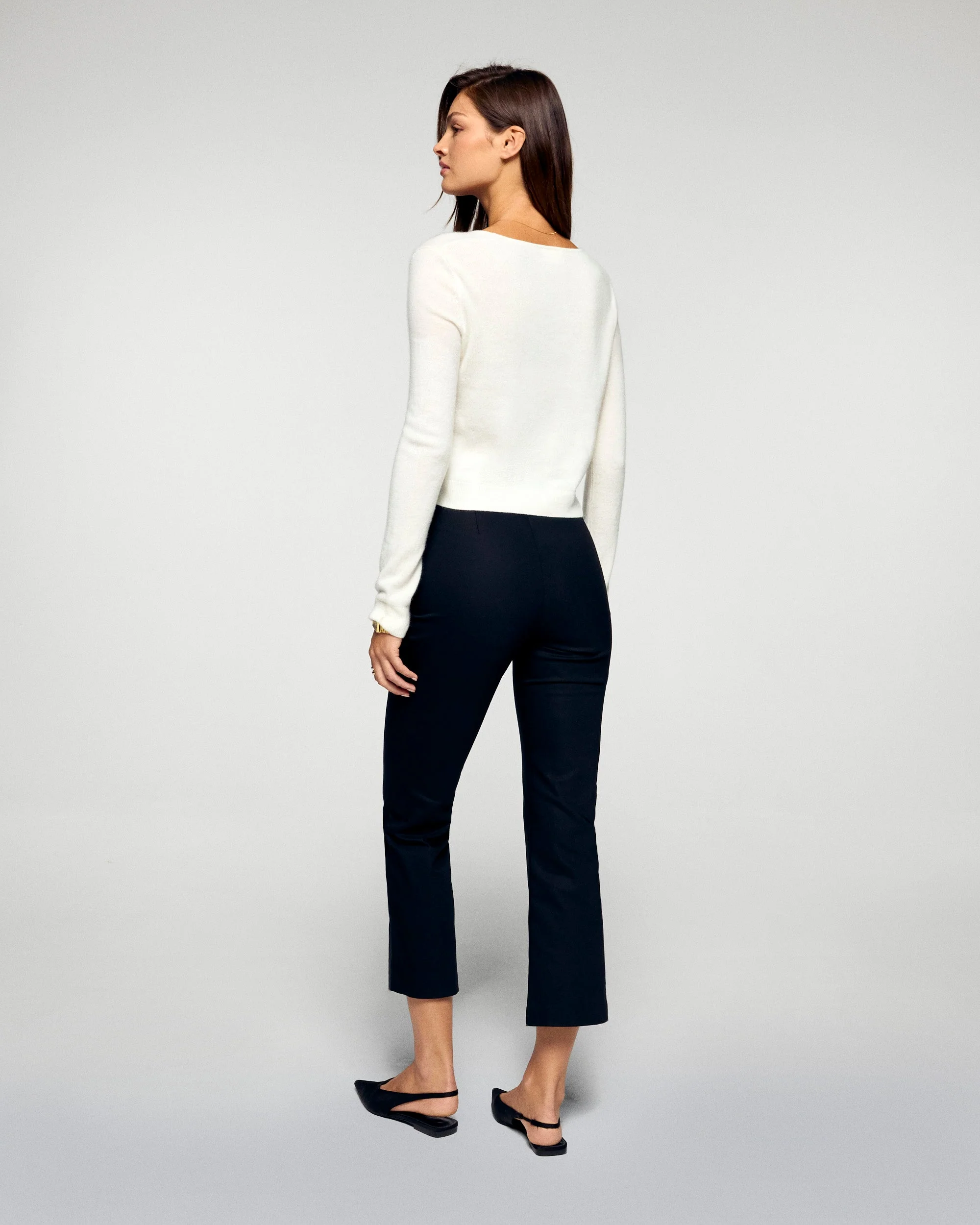 Long Sleeve Top (H25 / WOMEN / White) - Image 4