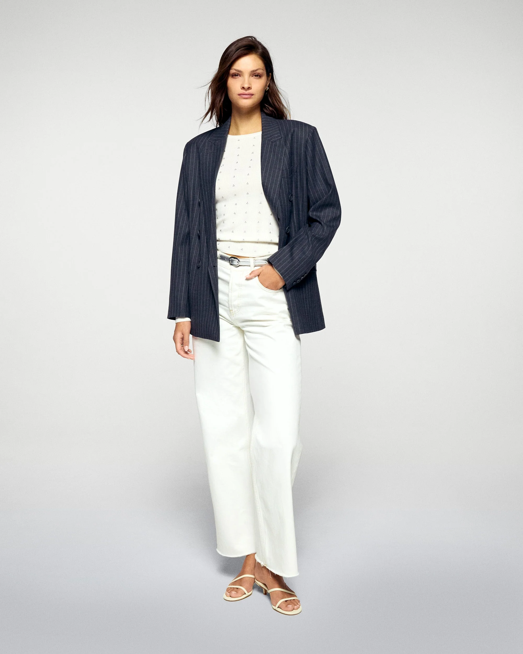 Long Sleeve Top (H25 / WOMEN / White / RWS) - Image 4