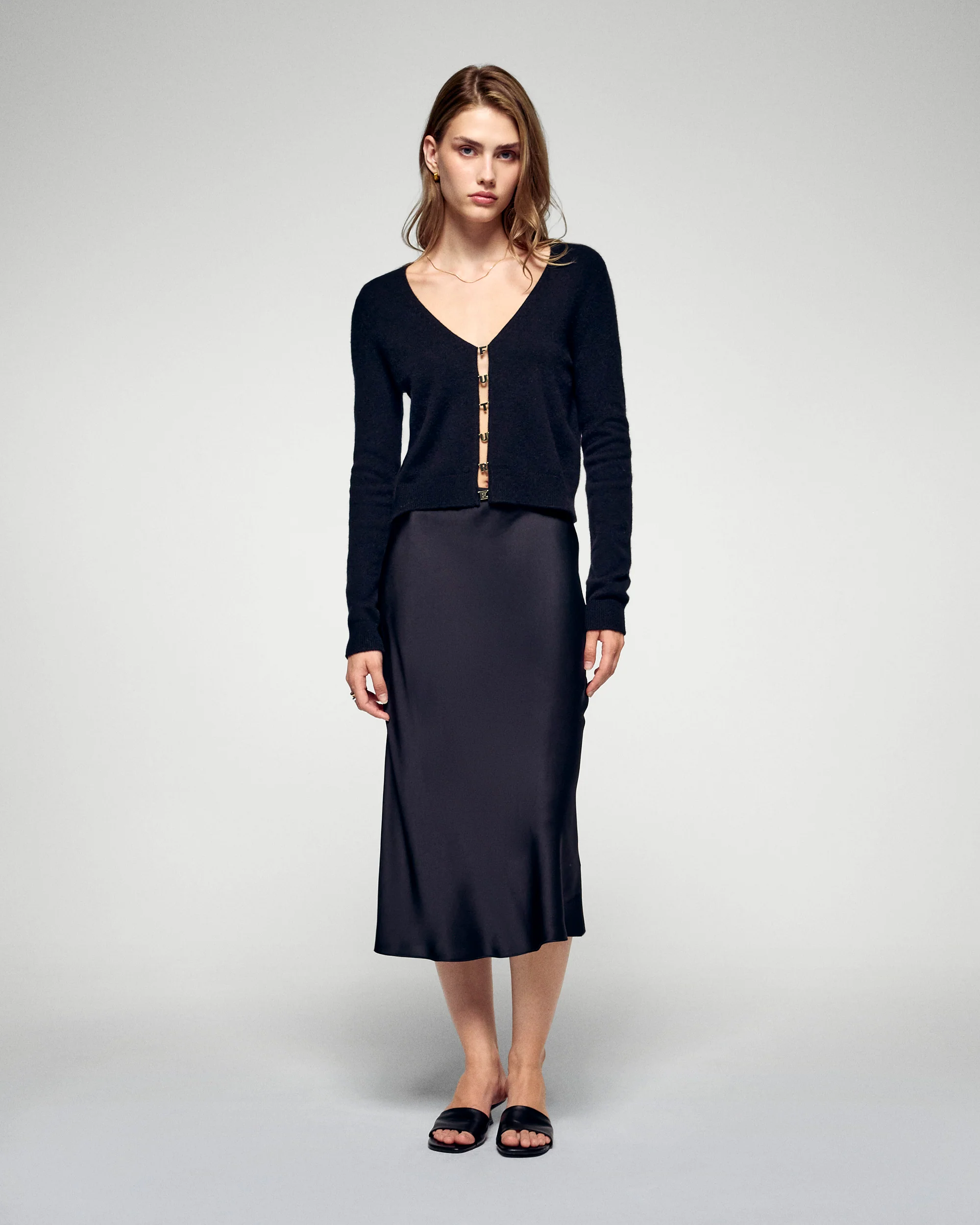 Long Sleeve Top (H25 / WOMEN / Black) - Image 3